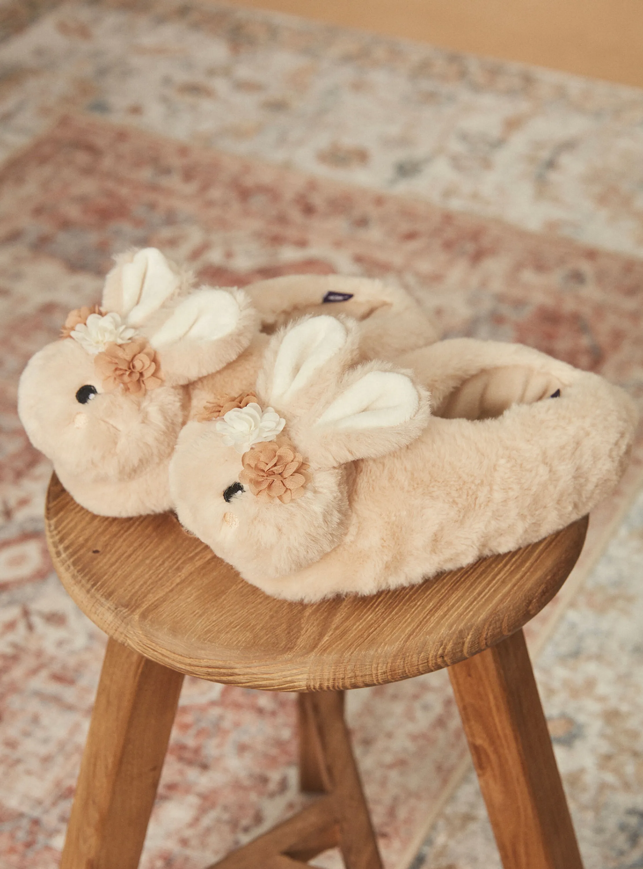 Cheap Sergent Major Beige bunny slippers