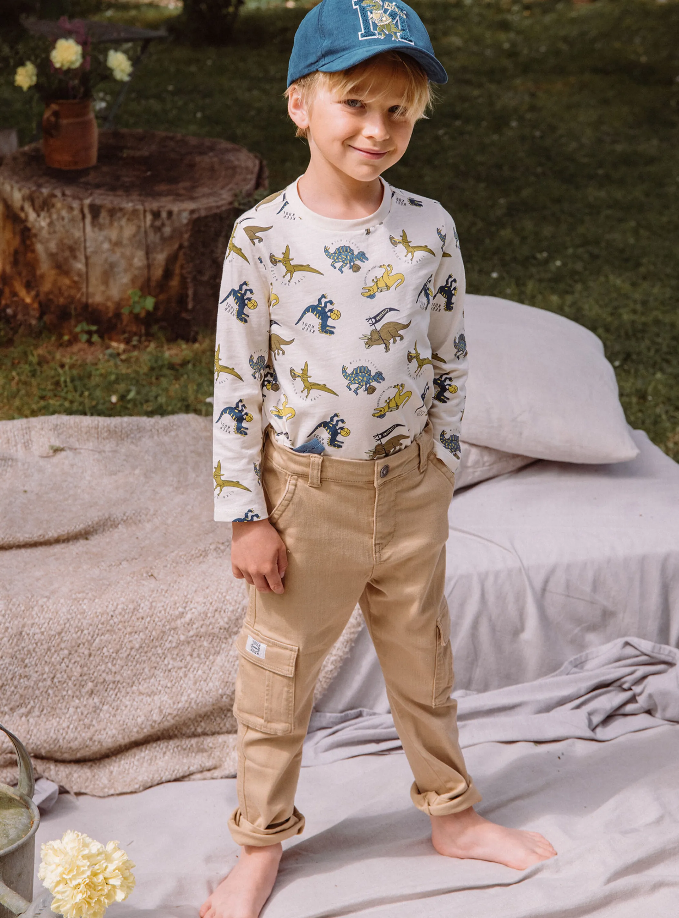 Fashion Sergent Major Beige cargo pants