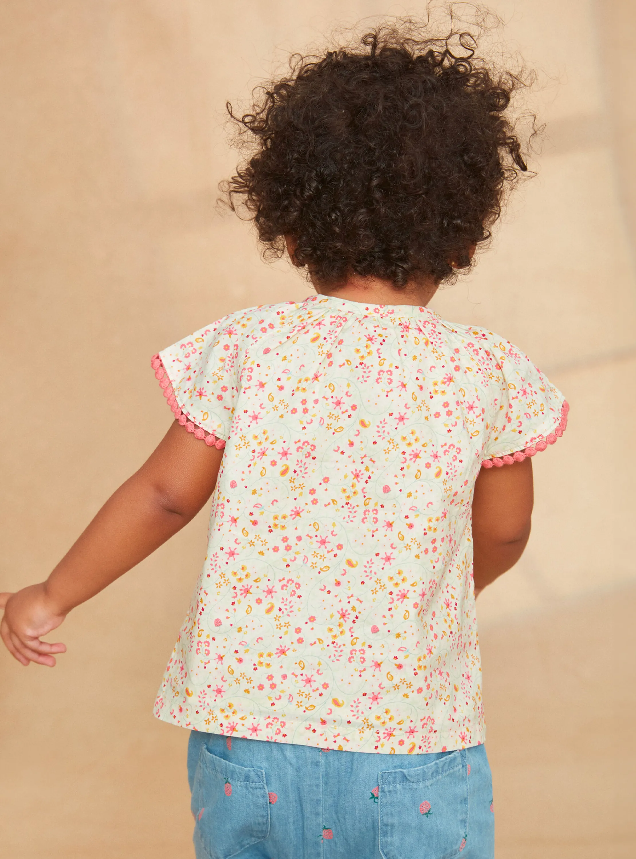 Best Sale Sergent Major Beige floral blouse