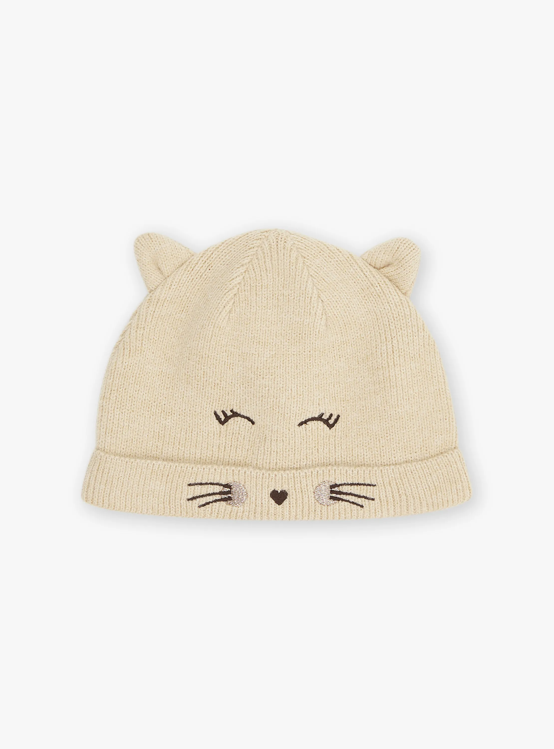 Online Sergent Major Beige knitted hat
