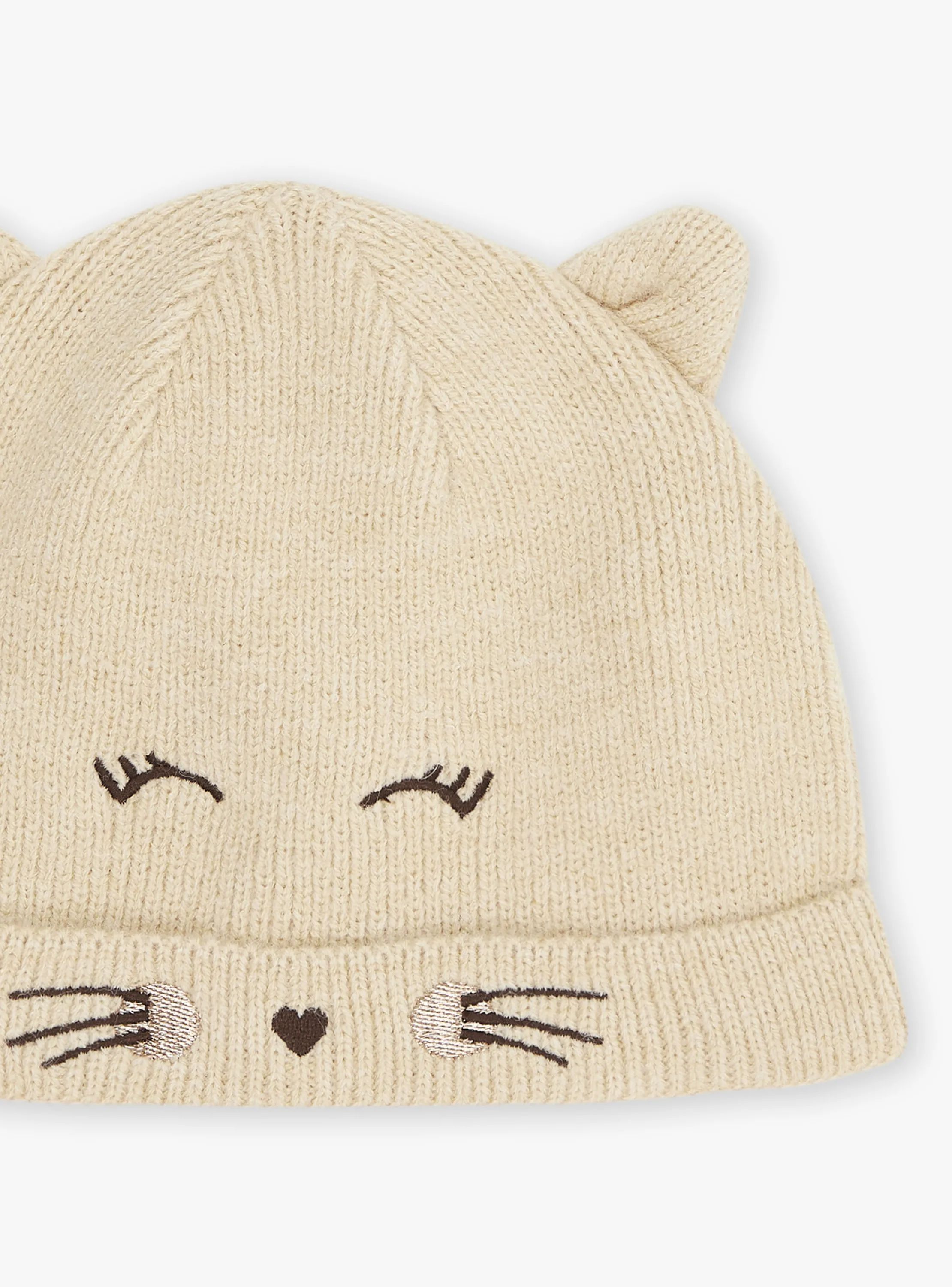 Online Sergent Major Beige knitted hat