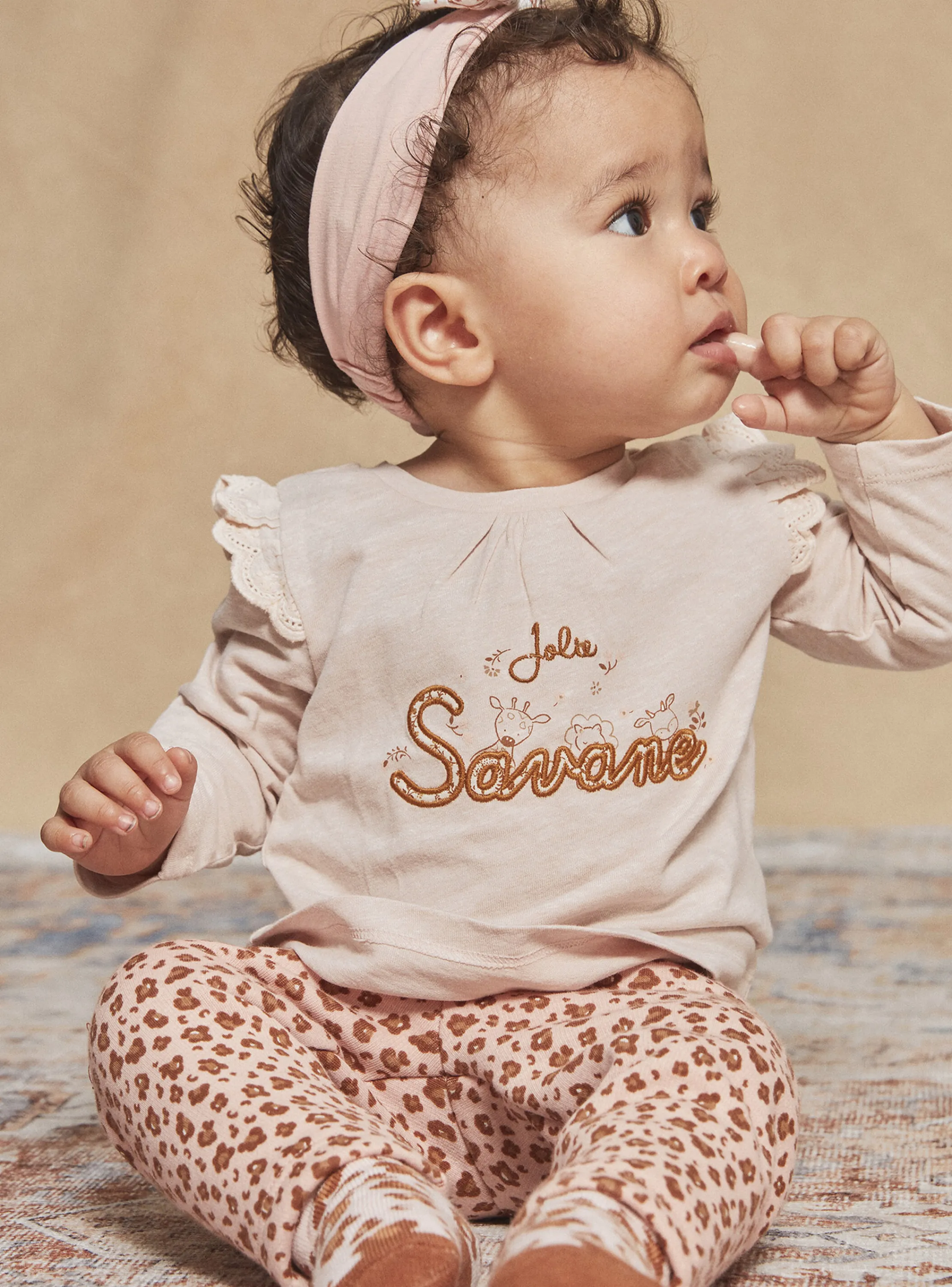 Cheap Sergent Major Beige long-sleeved T-shirt