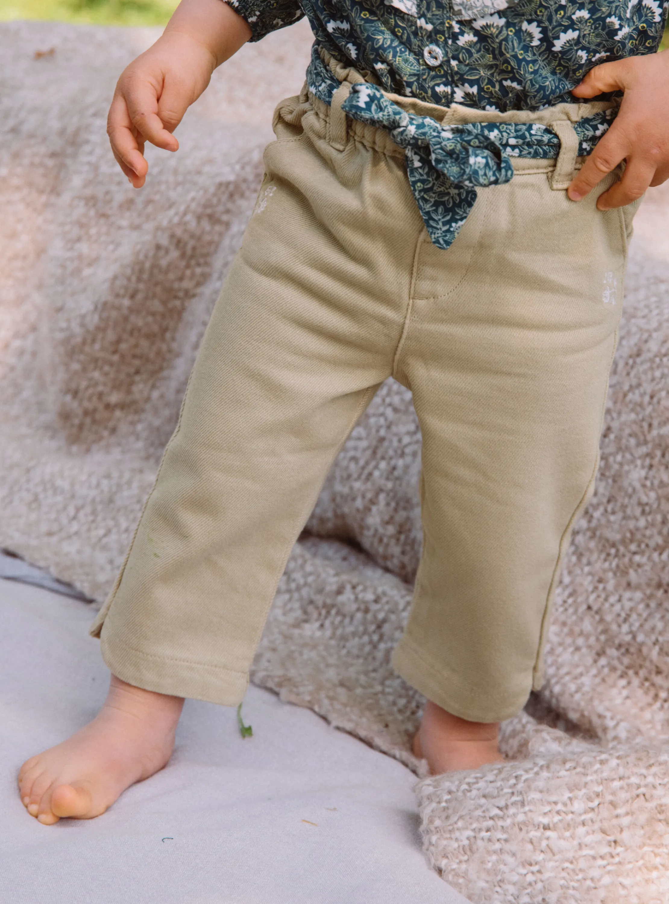 Hot Sergent Major Beige twill pants