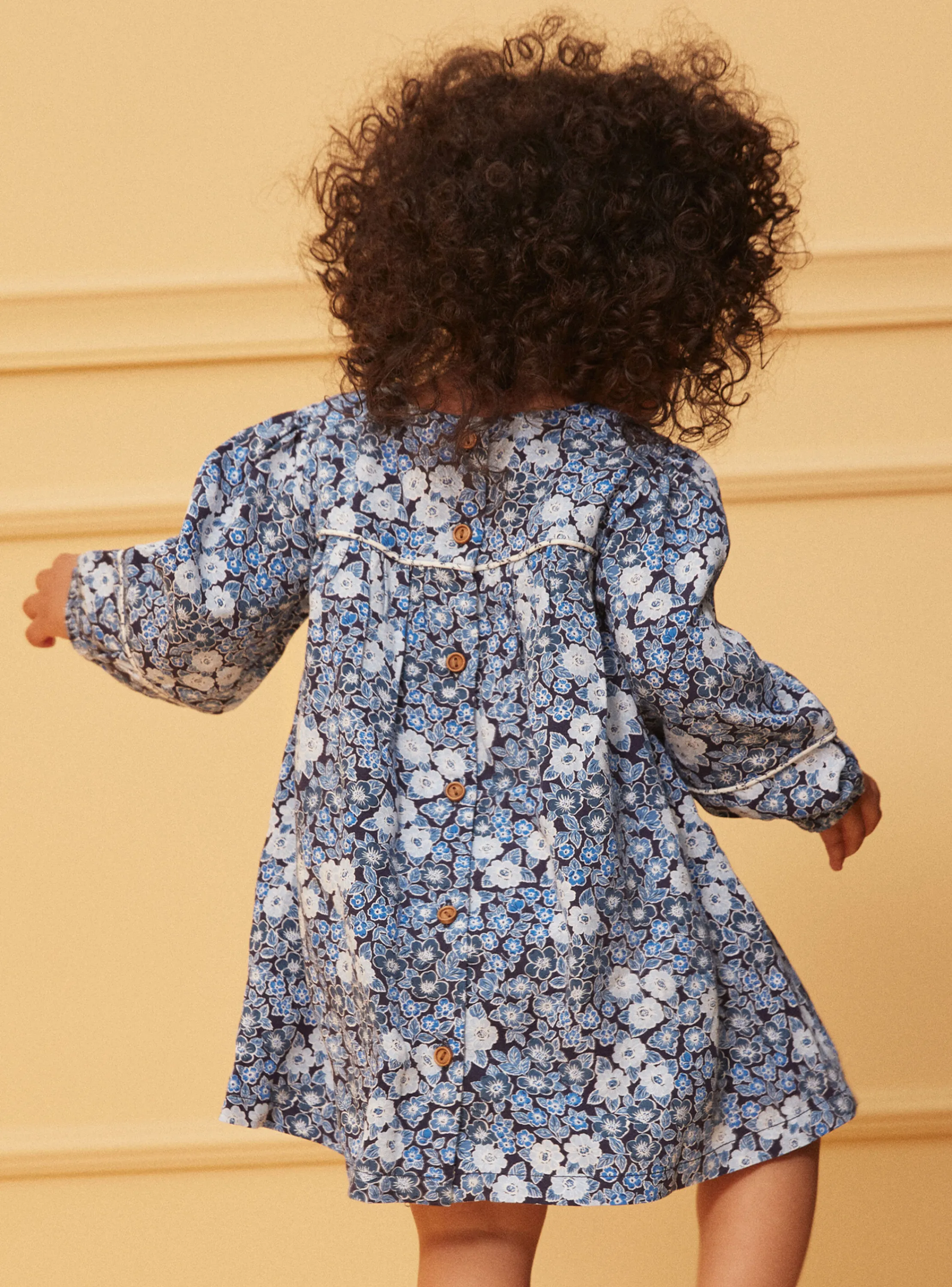 Outlet Sergent Major Blue and white floral print dress