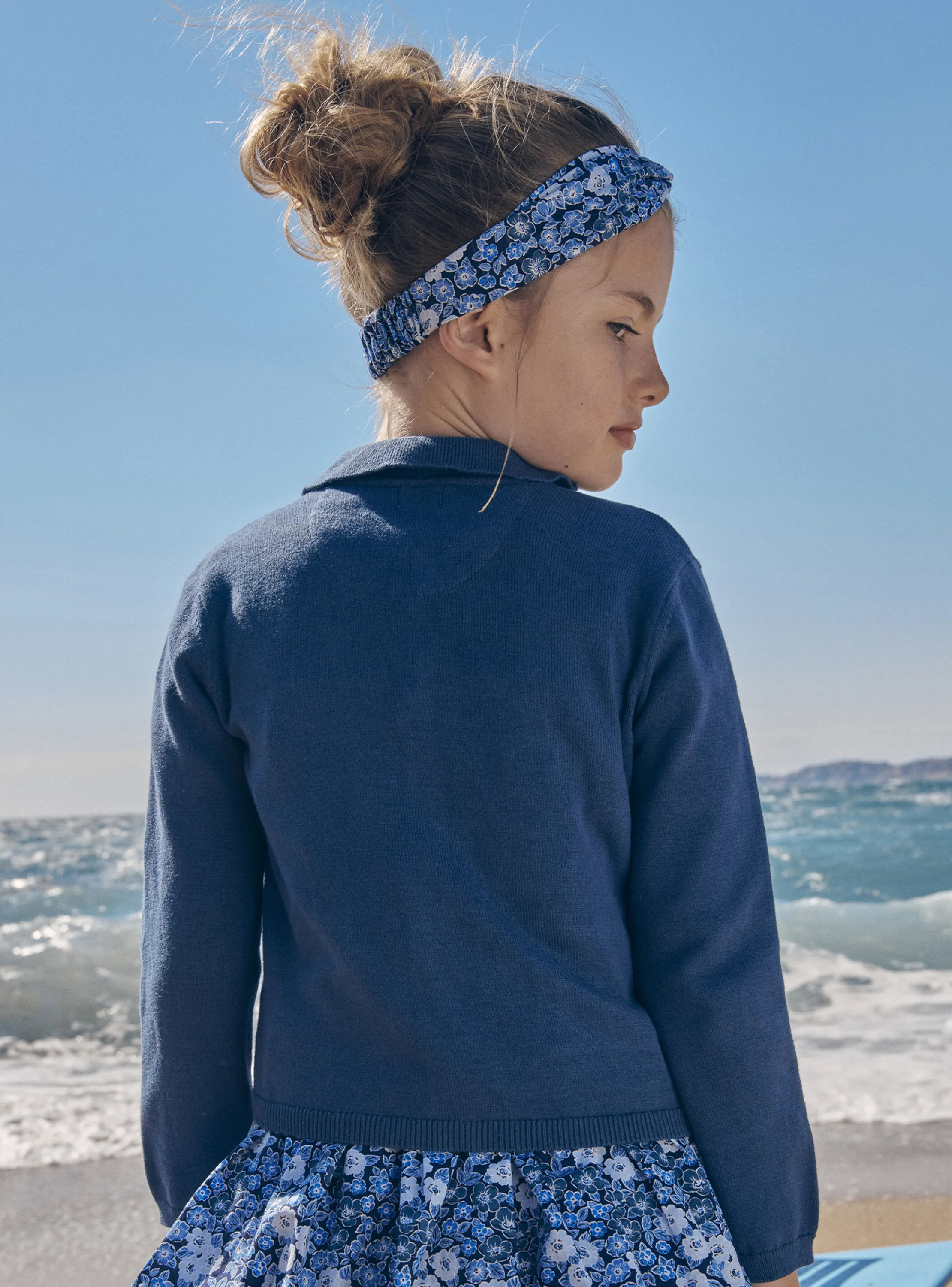 Sale Sergent Major Blue cardigan in jersey knit