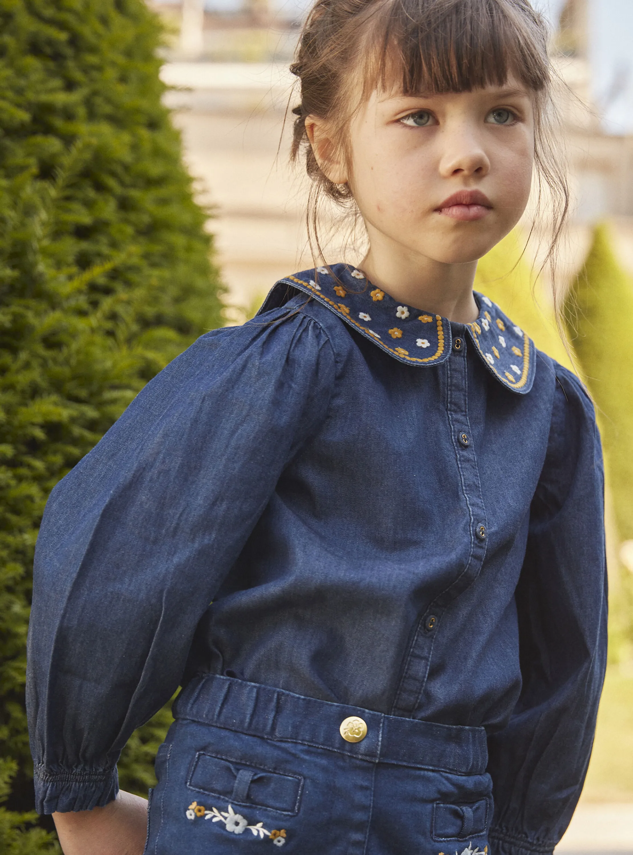 Discount Sergent Major Blue denim blouse