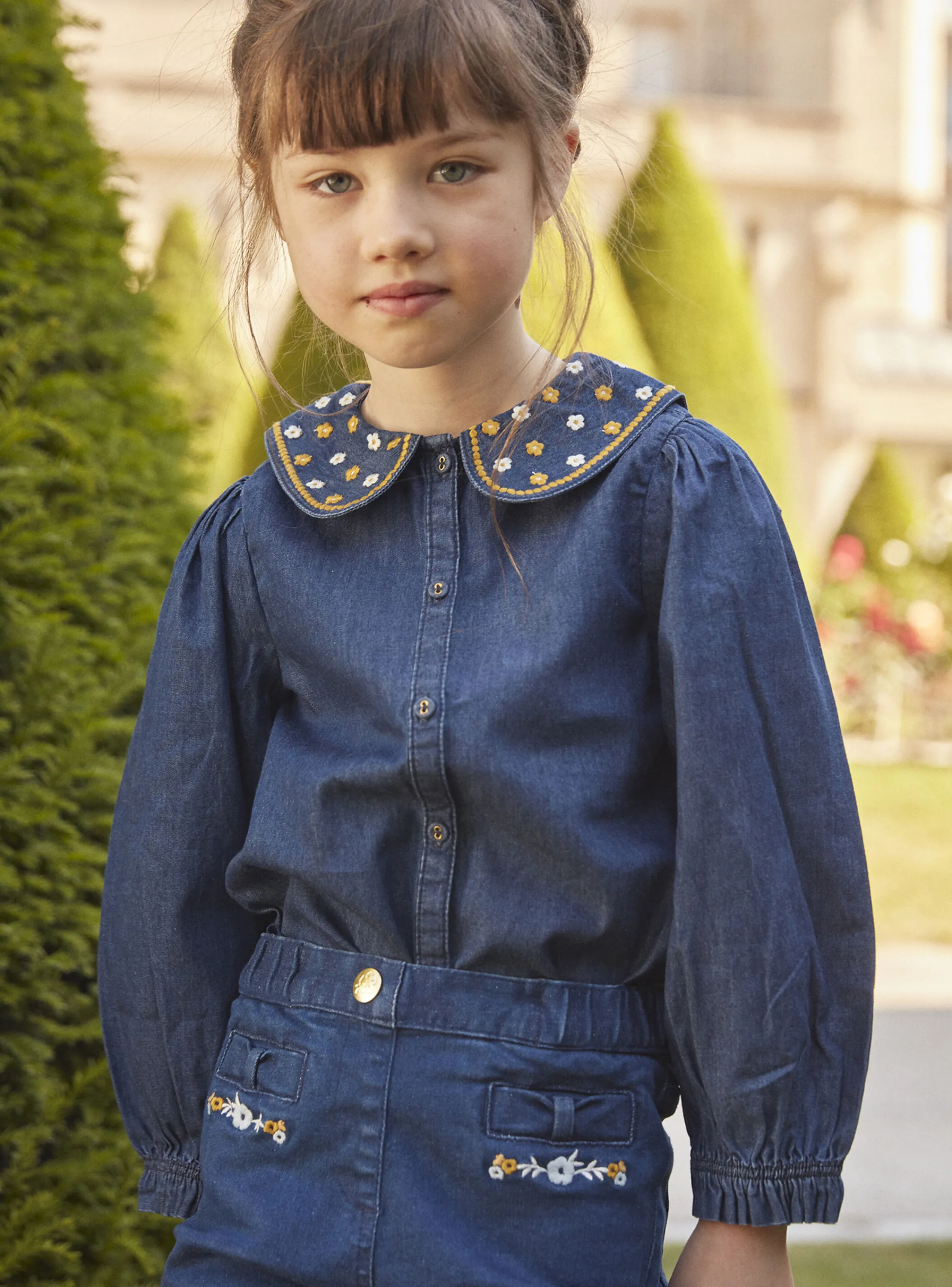 Discount Sergent Major Blue denim blouse