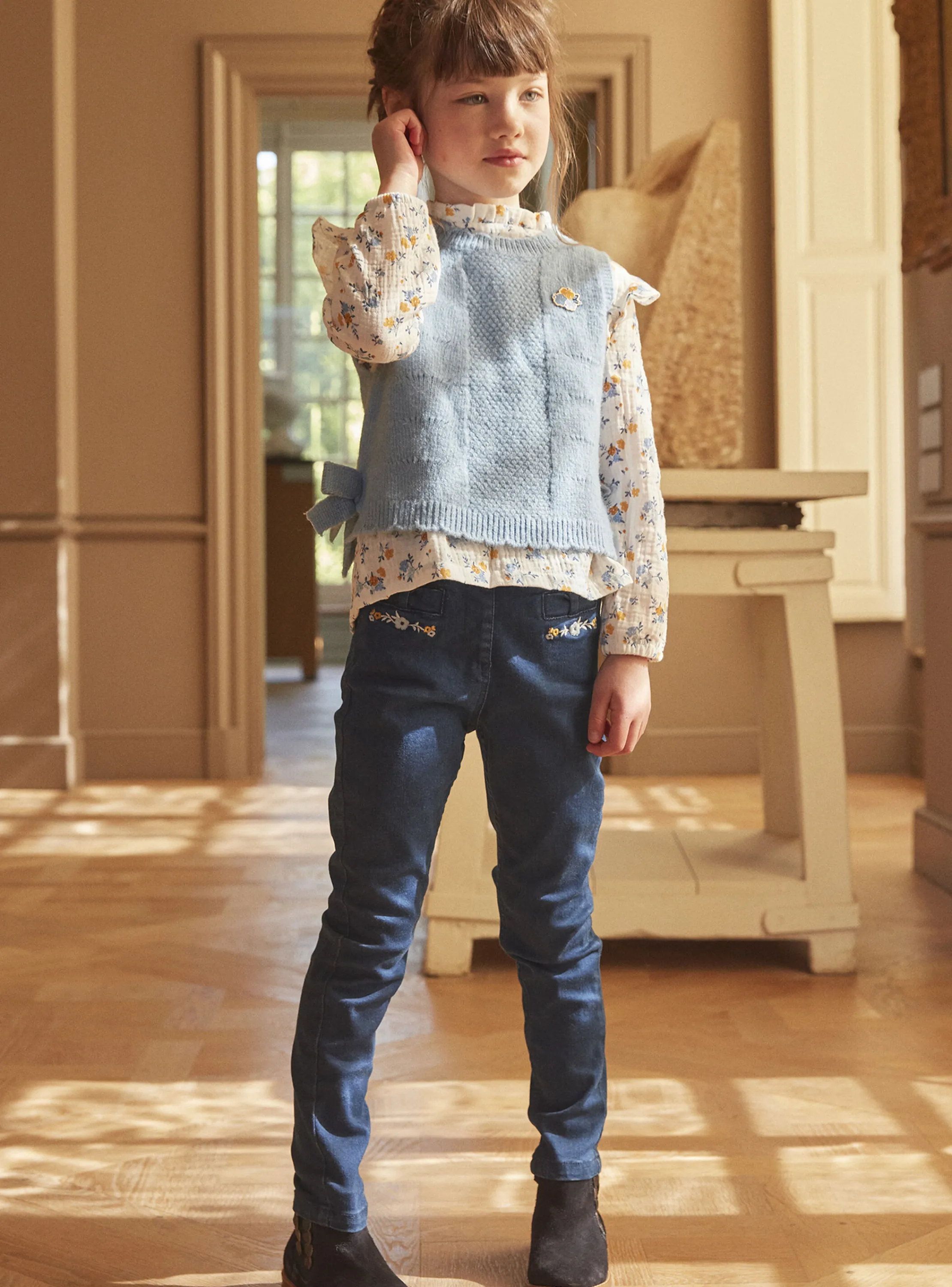 Best Sale Sergent Major Blue denim slim jeans