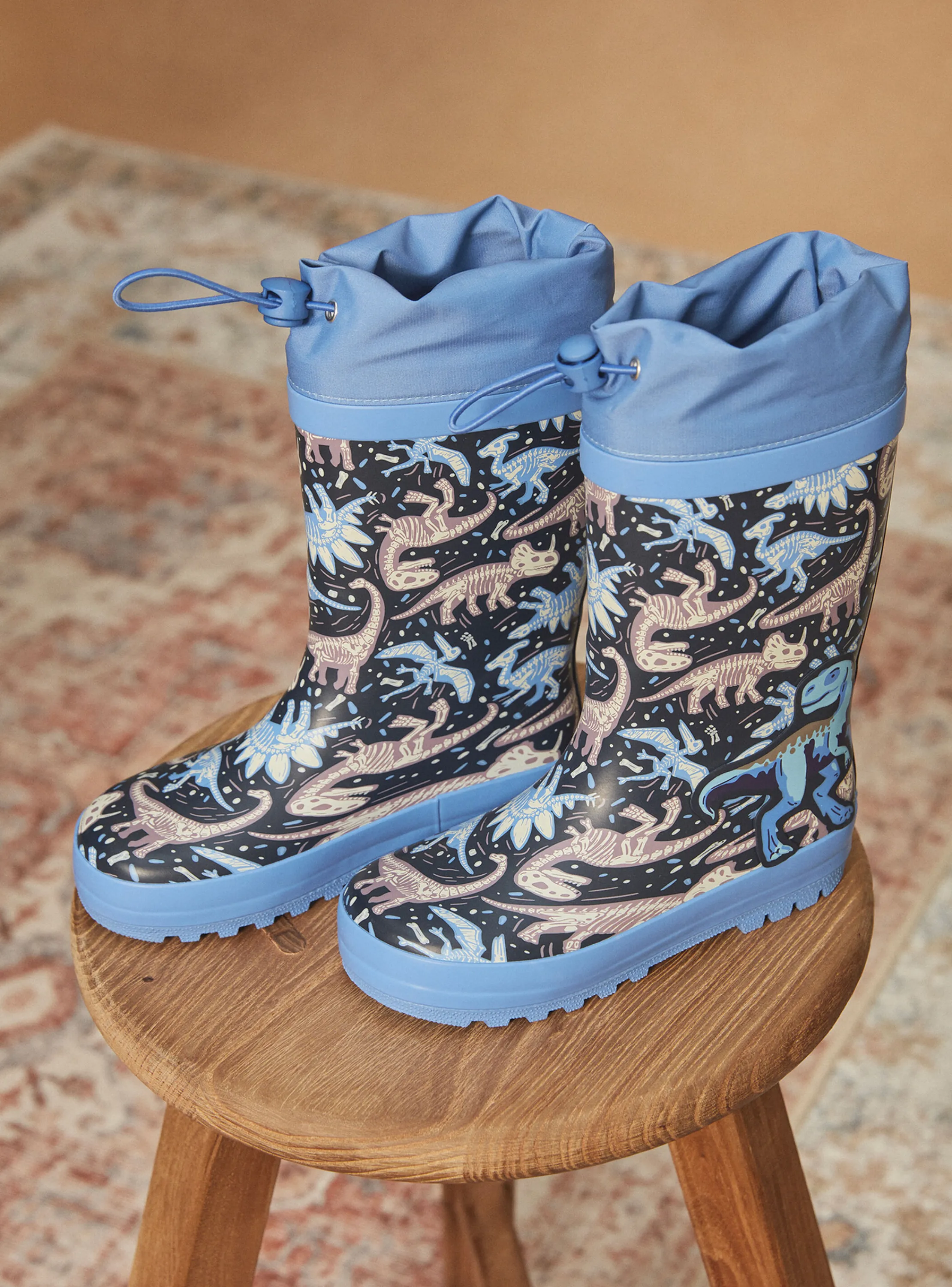 Fashion Sergent Major Blue rain boots