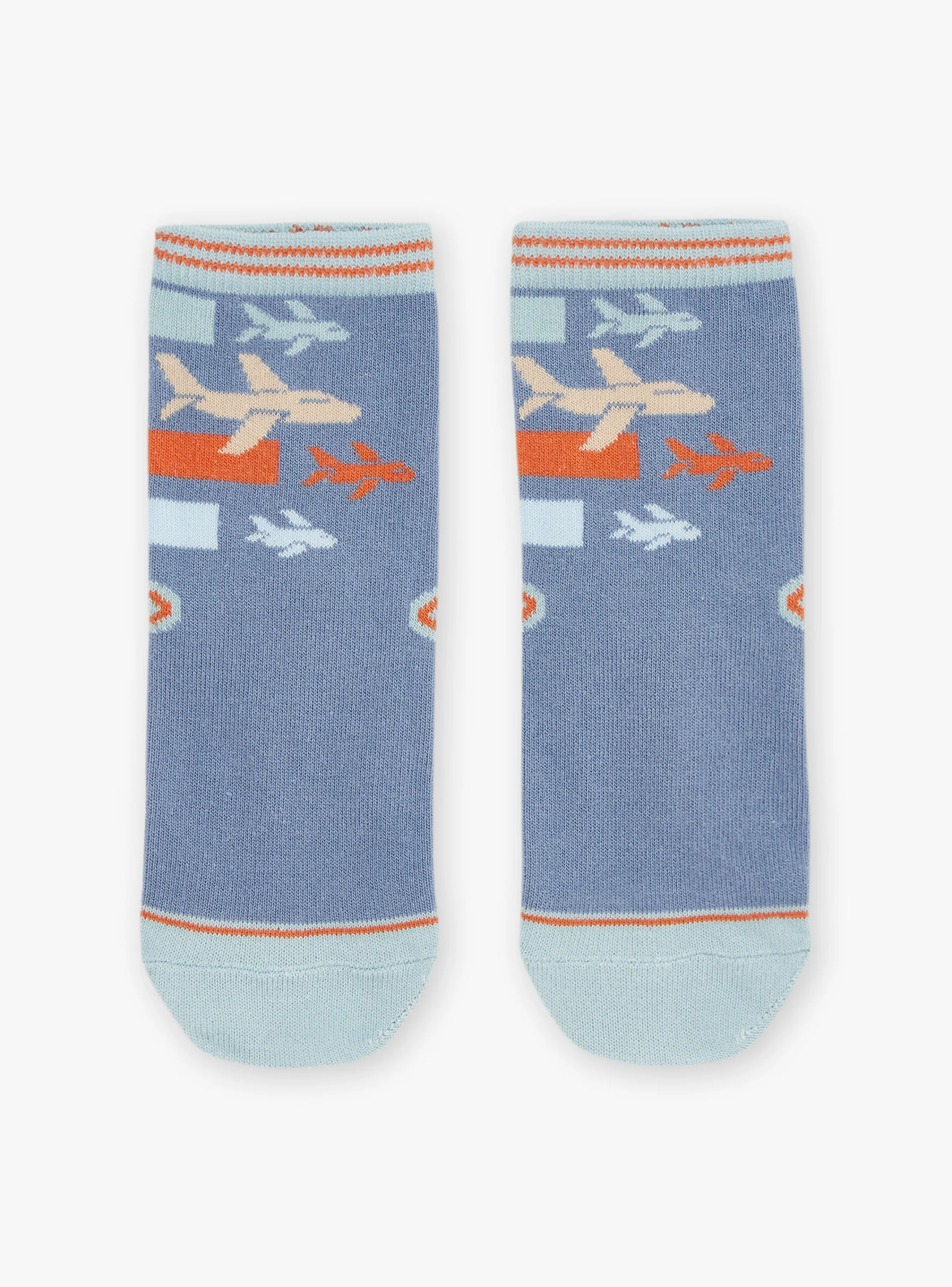 Discount Sergent Major Blue socks with aircraft print