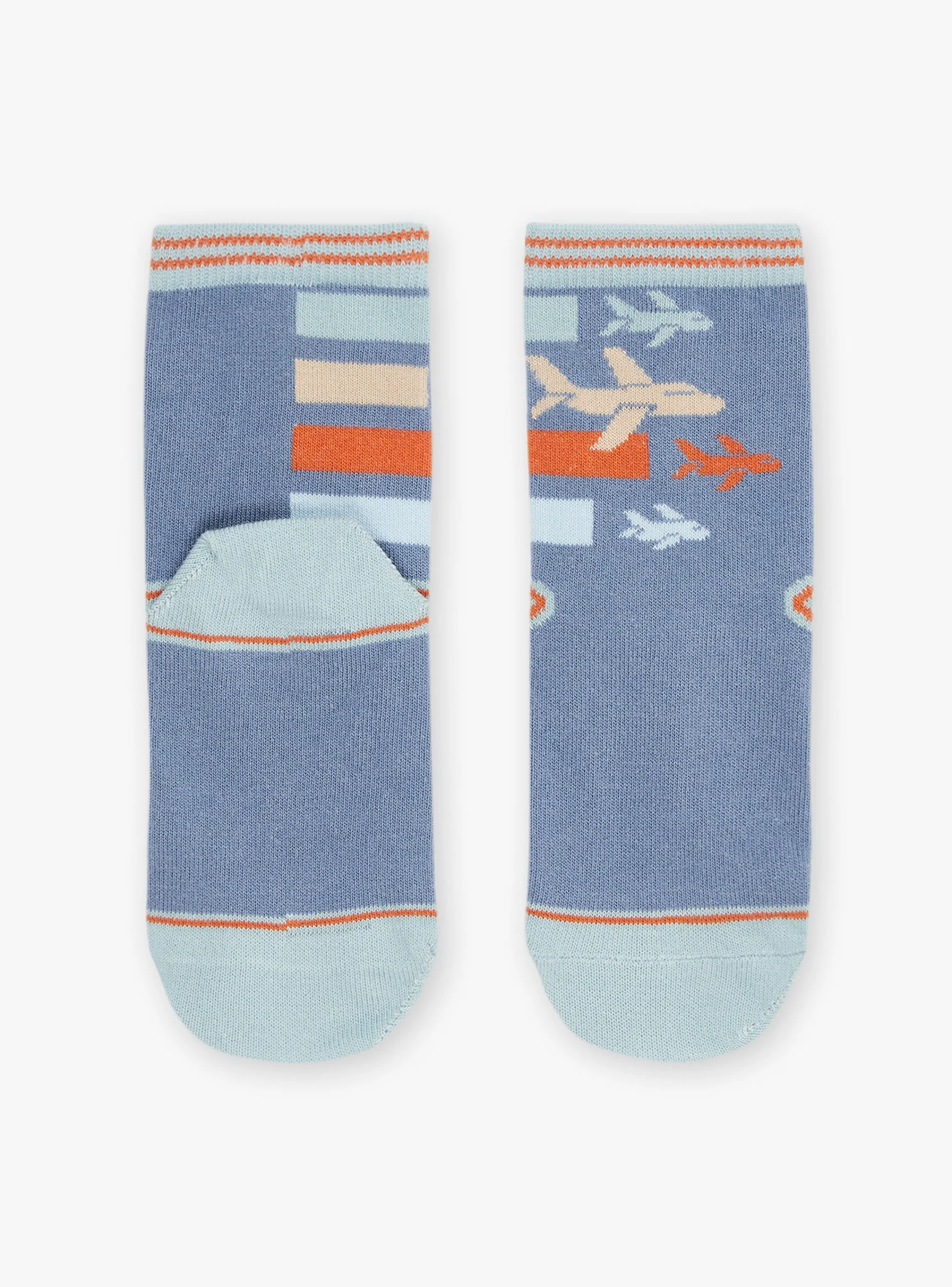 Discount Sergent Major Blue socks with aircraft print