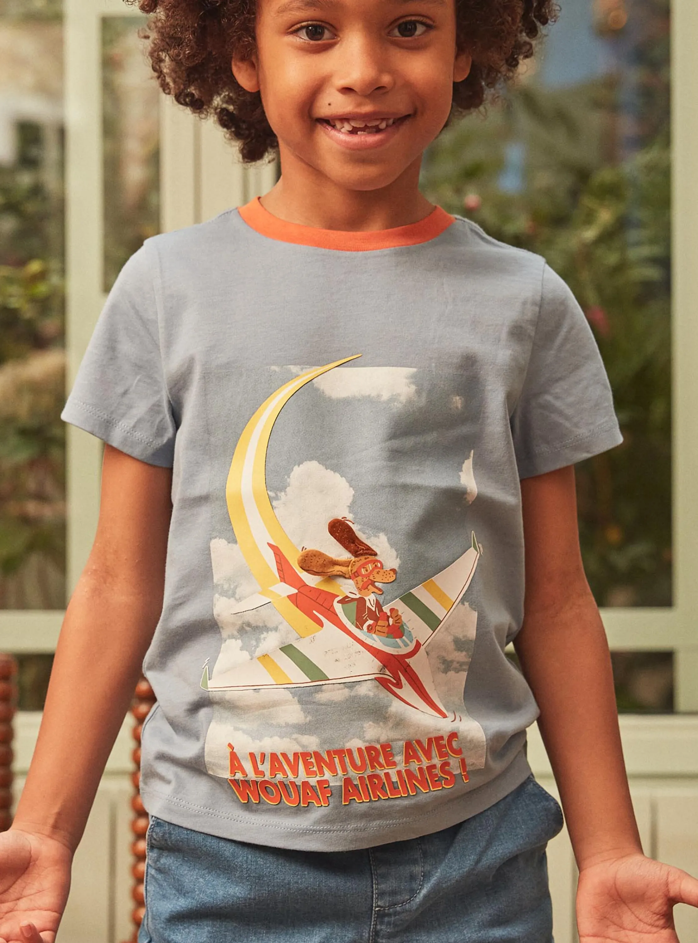 Discount Sergent Major Blue t-shirt with airplane motif