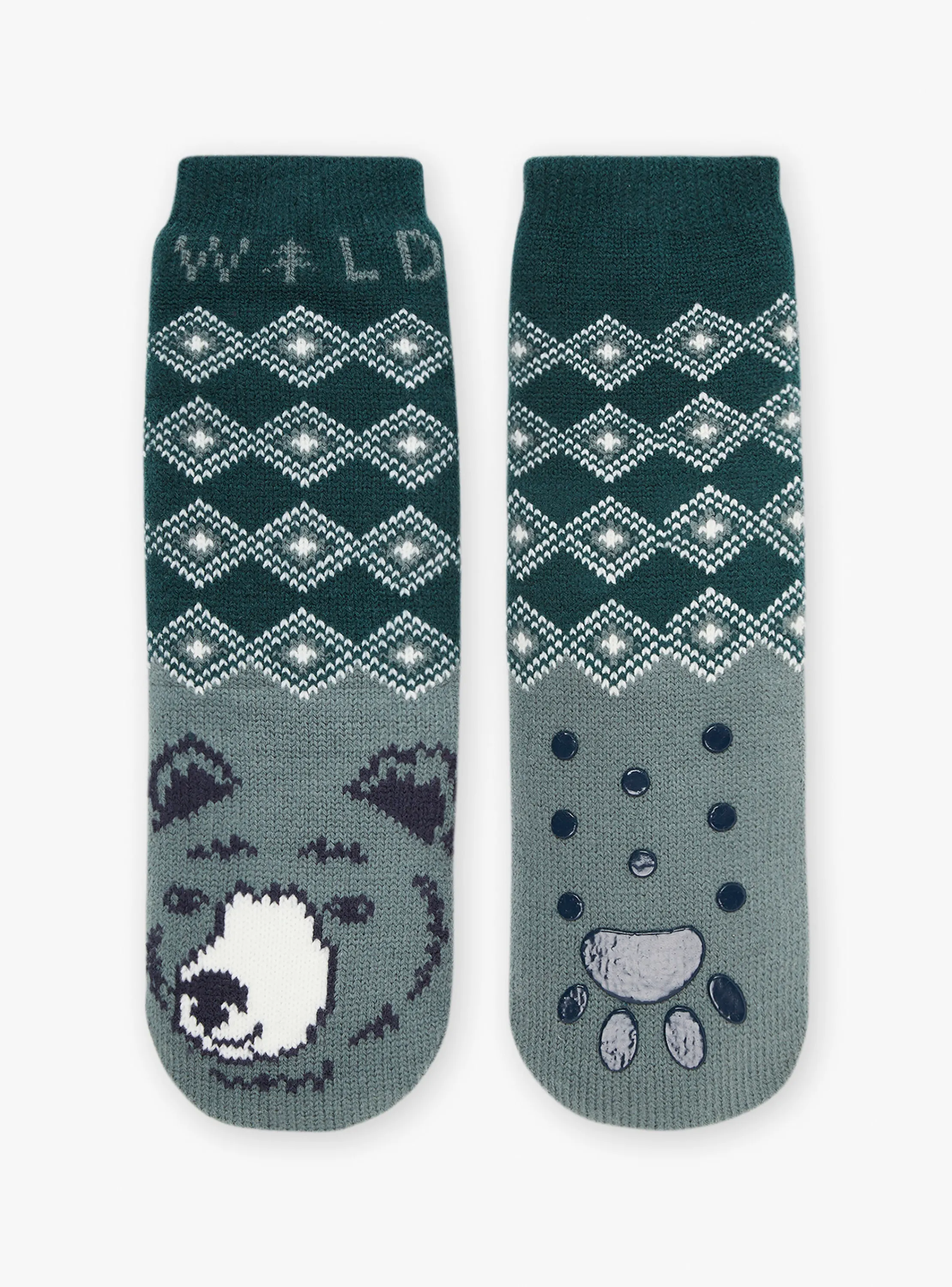 Online Sergent Major Bottle-green non-slip socks