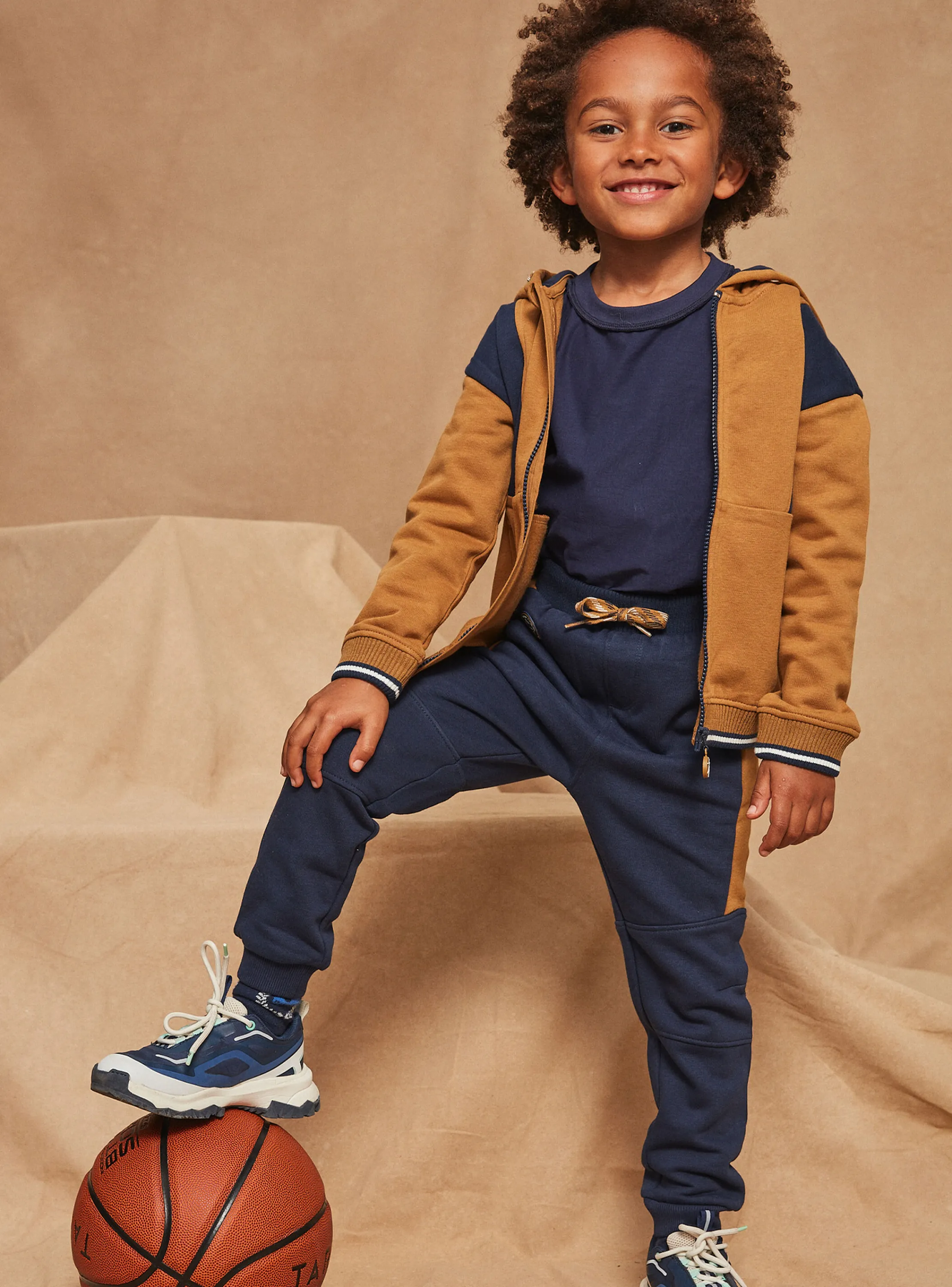Clearance Sergent Major Brown and navy blue jogging suit