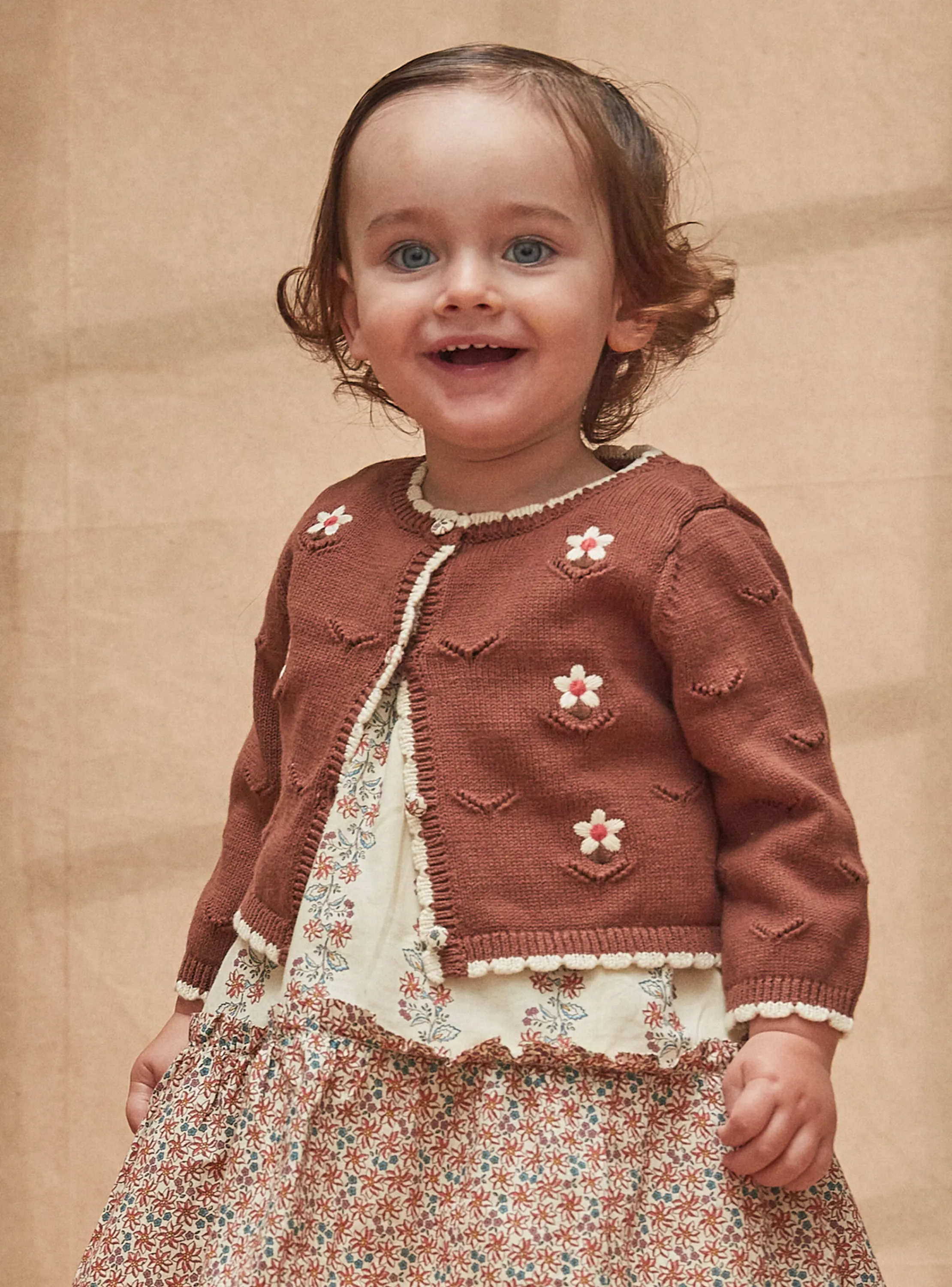 Cheap Sergent Major Brown CARDIGAN