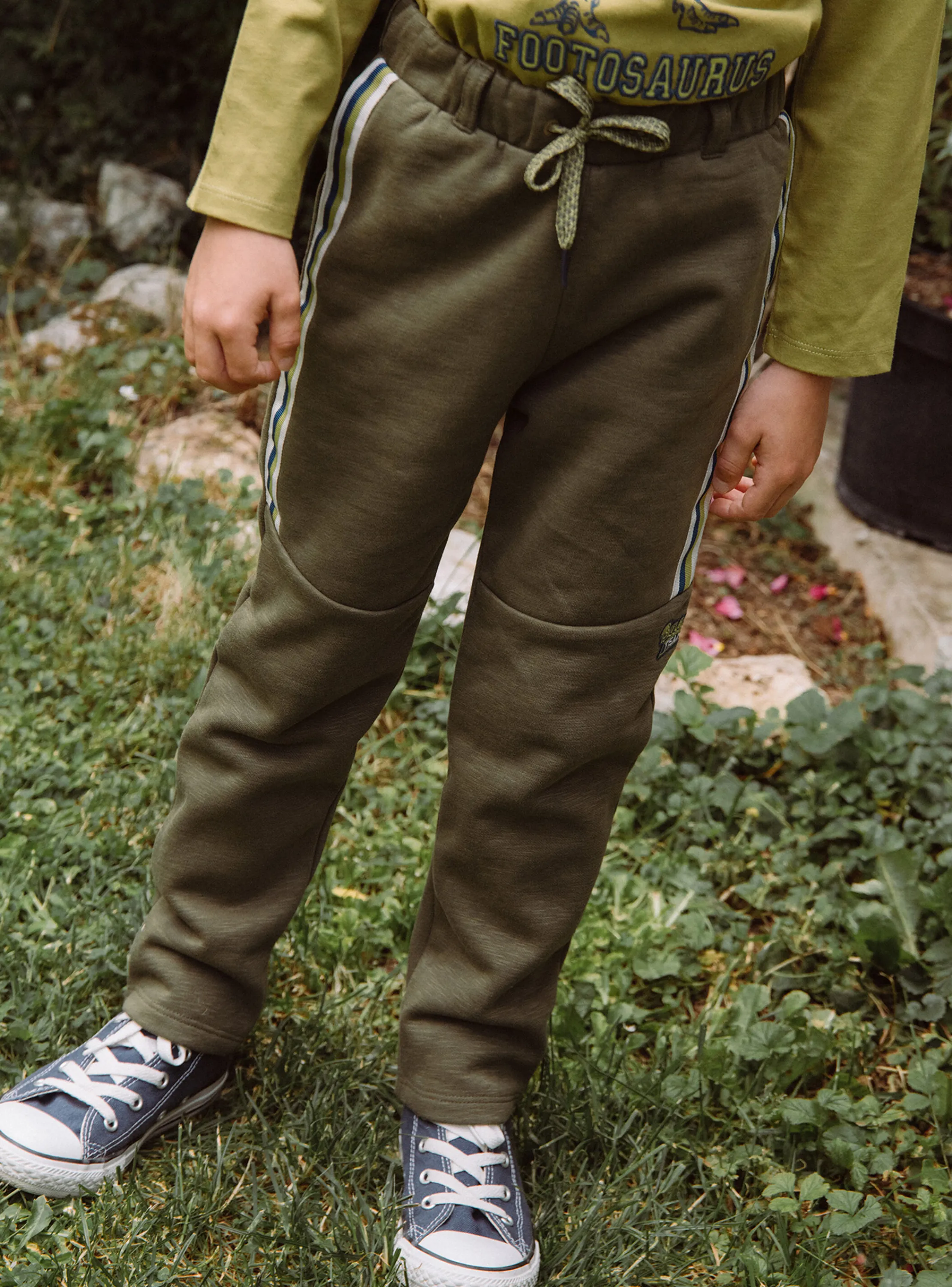 Shop Sergent Major Brown cotton-blend jogging pants