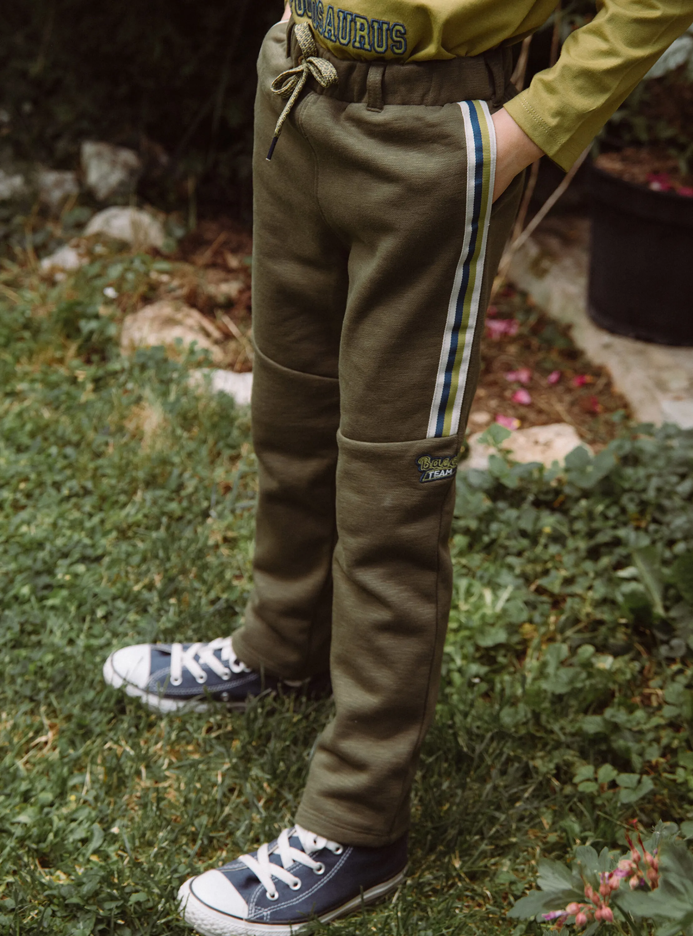 Shop Sergent Major Brown cotton-blend jogging pants