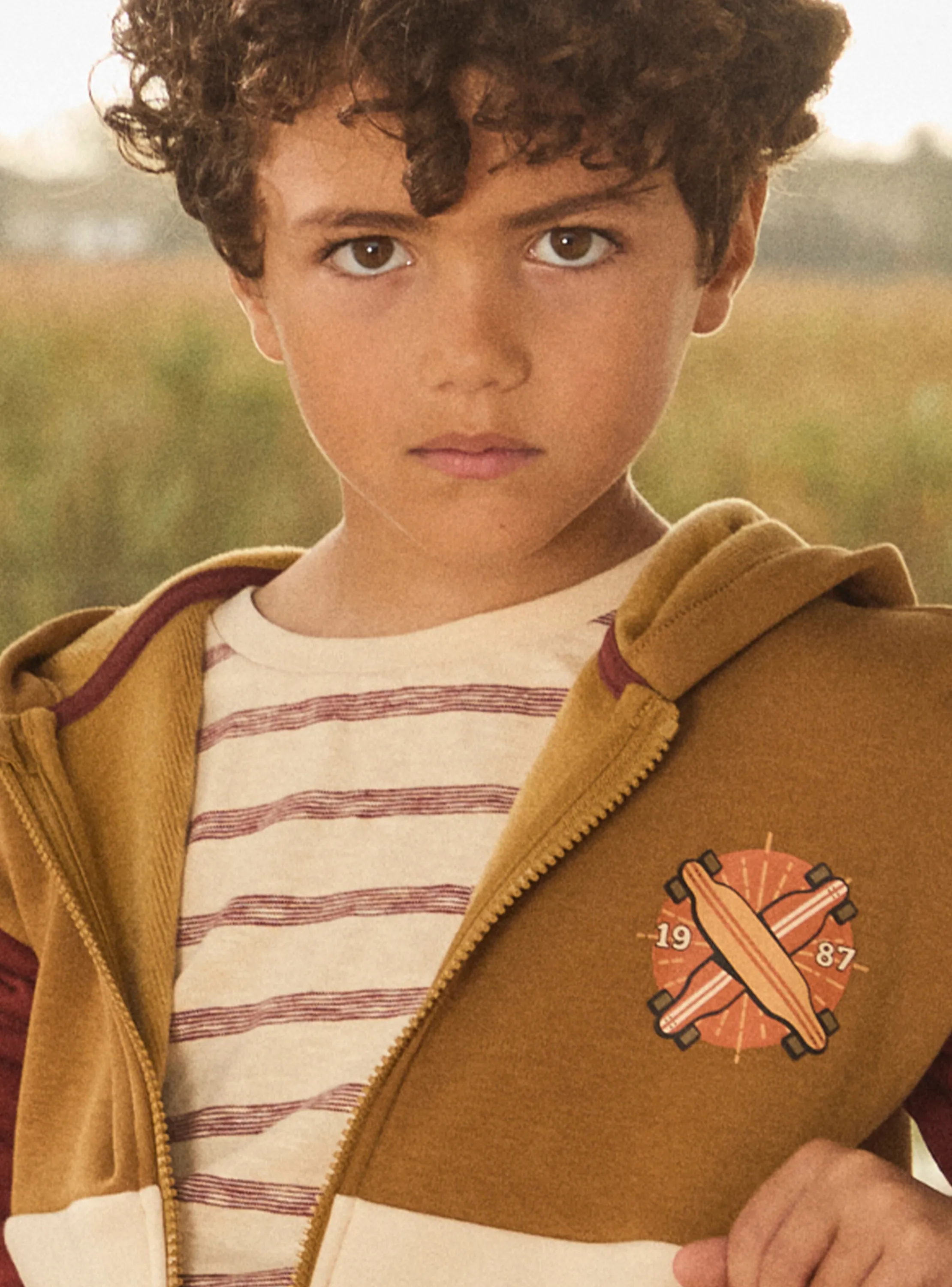 Cheap Sergent Major Brown KIDS CARDIGAN