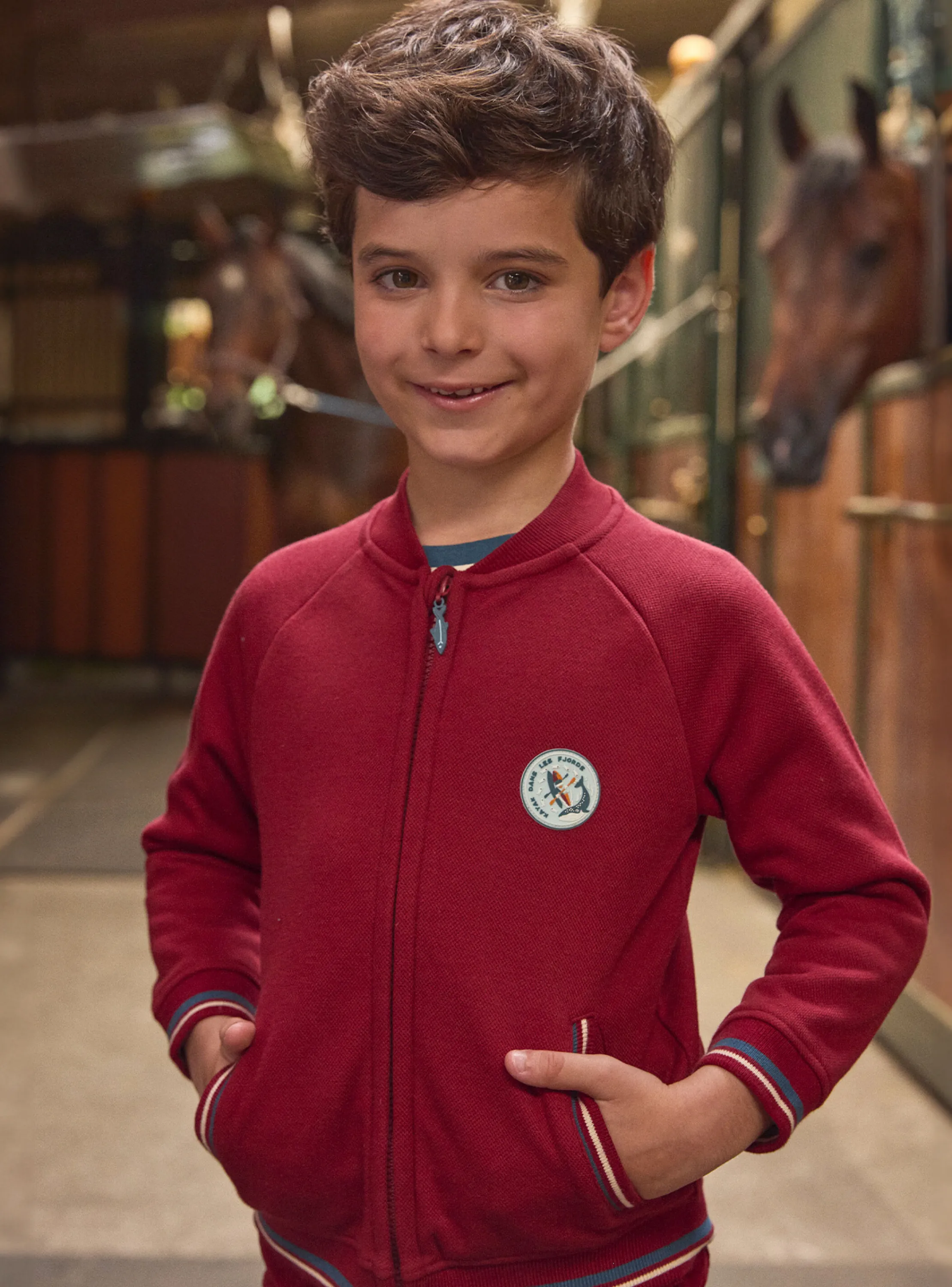 Best Sergent Major Burgundy KIDS CARDIGAN