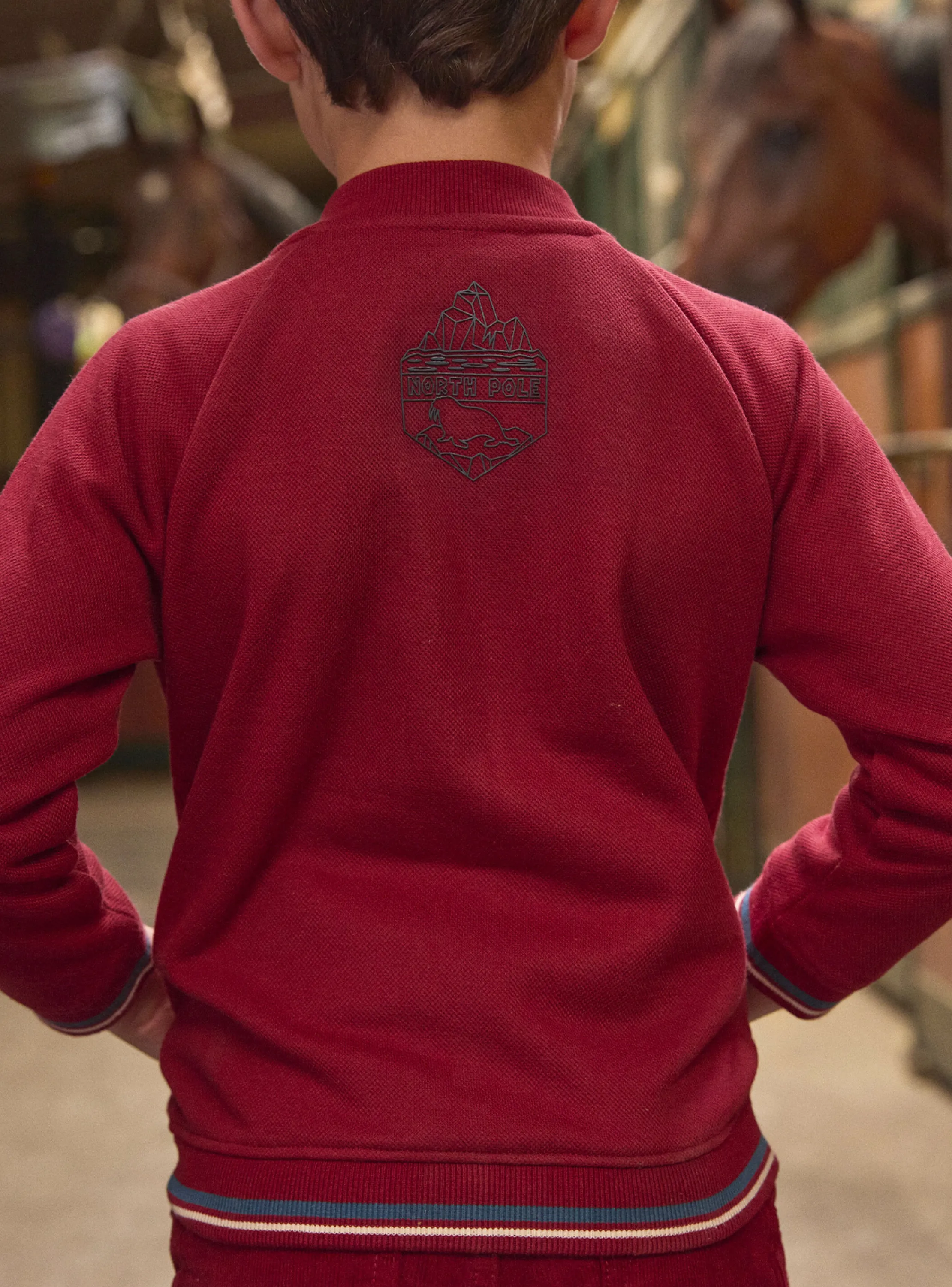 Best Sergent Major Burgundy KIDS CARDIGAN