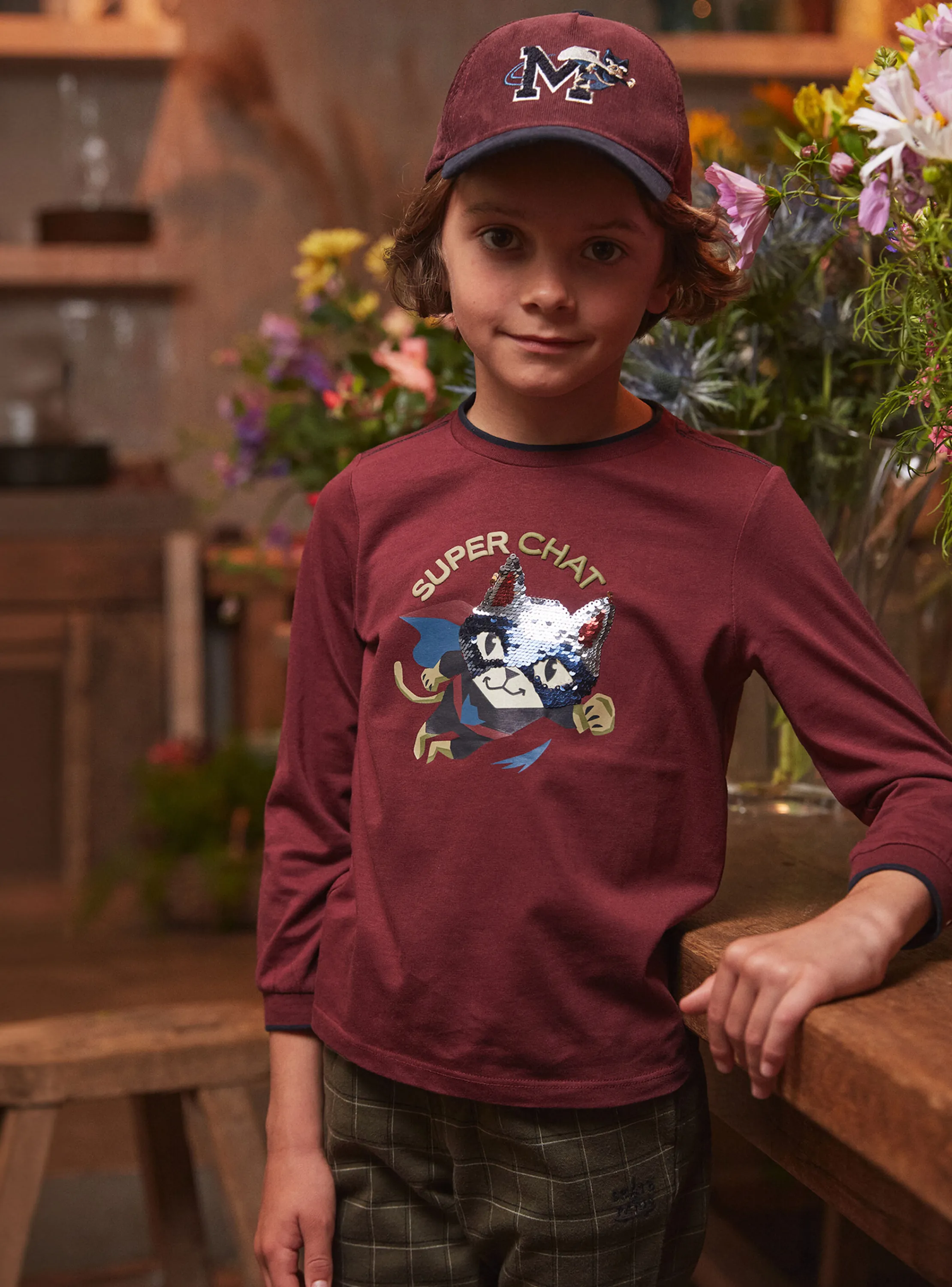 Store Sergent Major Burgundy TEE SHIRT LS