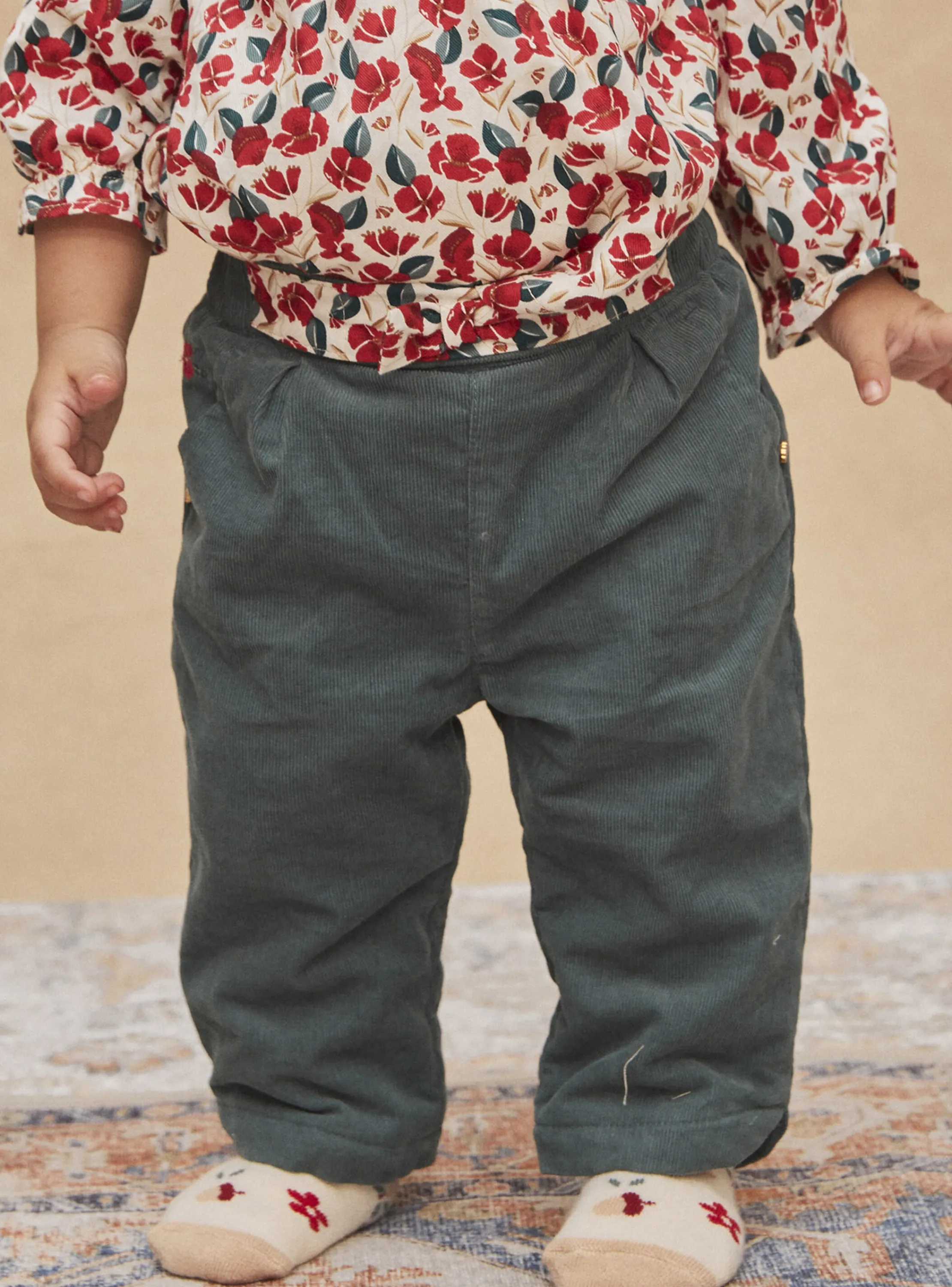 Store Sergent Major Clay green corduroy pants