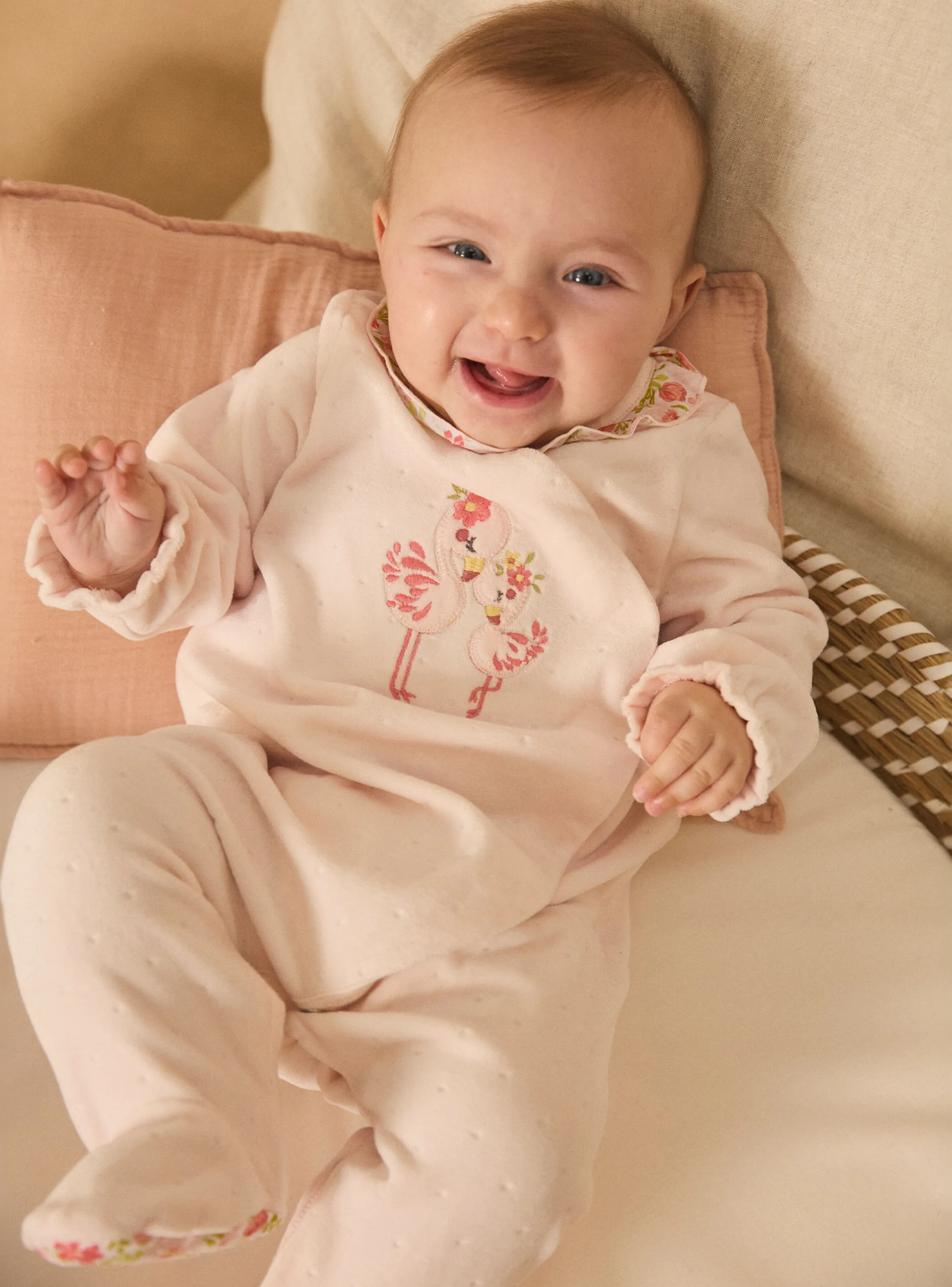 Fashion Sergent Major Clear pink BABYGROW