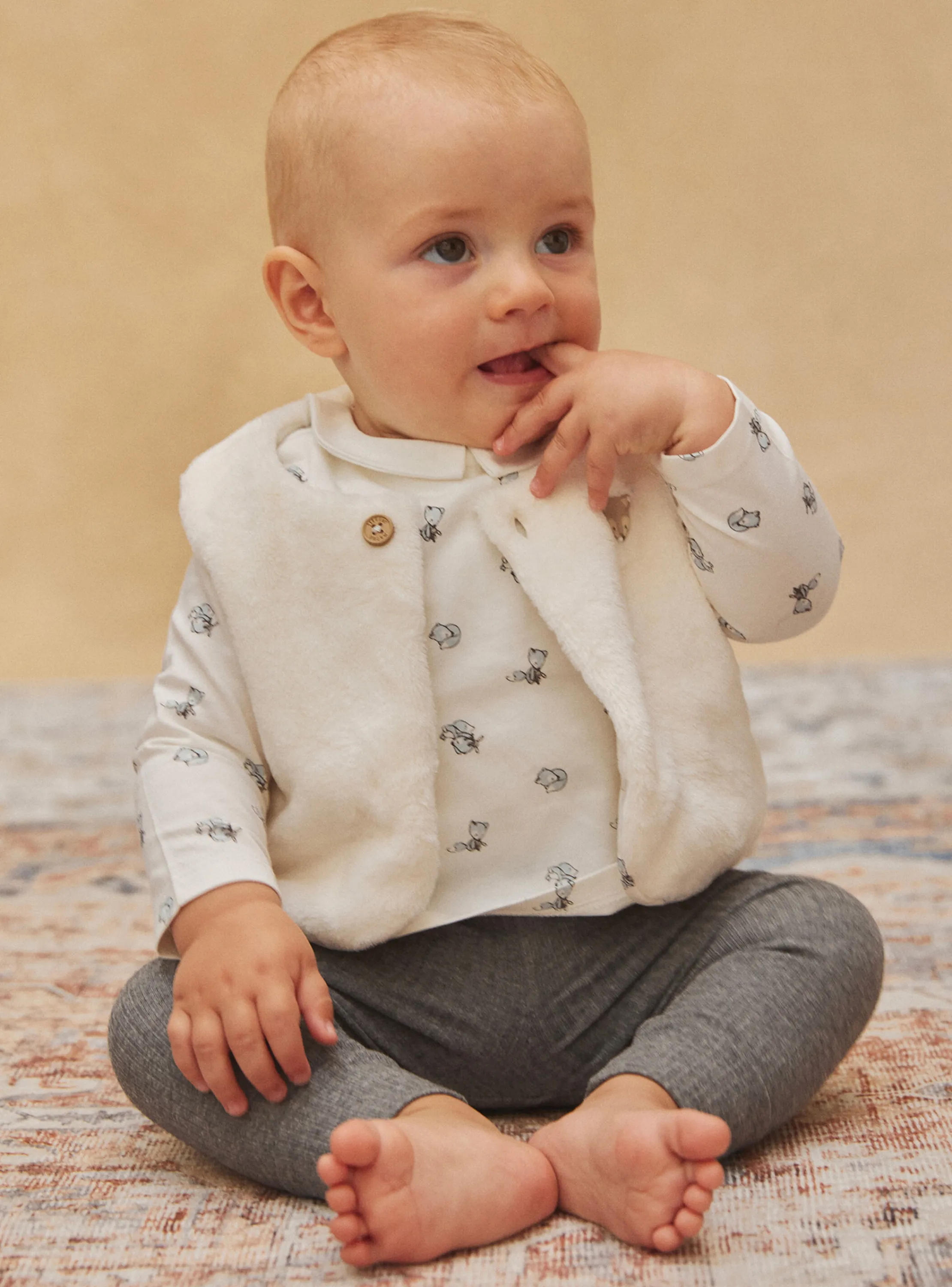 Cheap Sergent Major Ecru bodysuit, cardigan and leggings