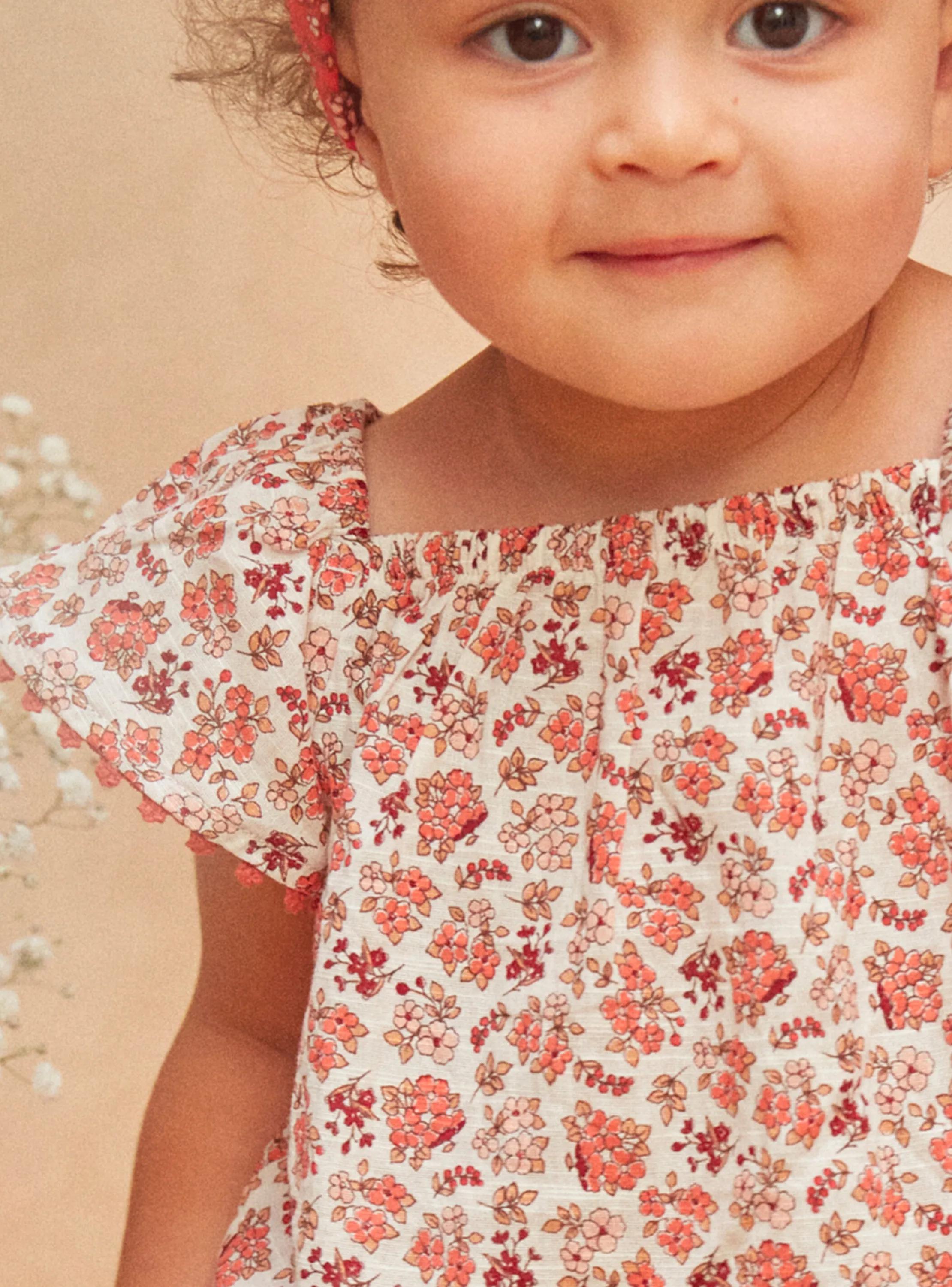 Shop Sergent Major Ecru floral blouse