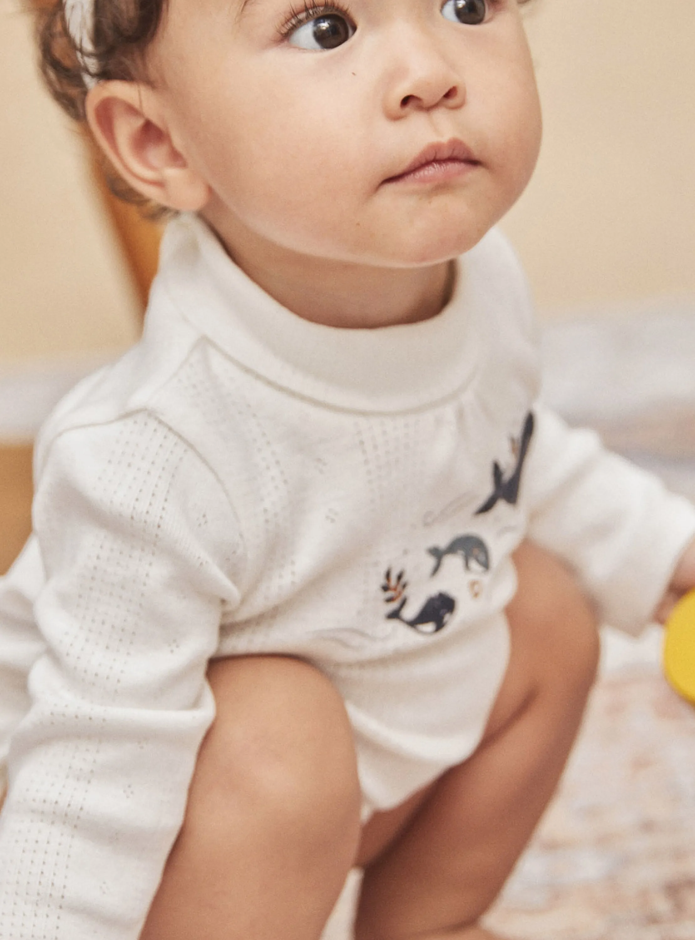 Sale Sergent Major Ecru long-sleeved bodysuit