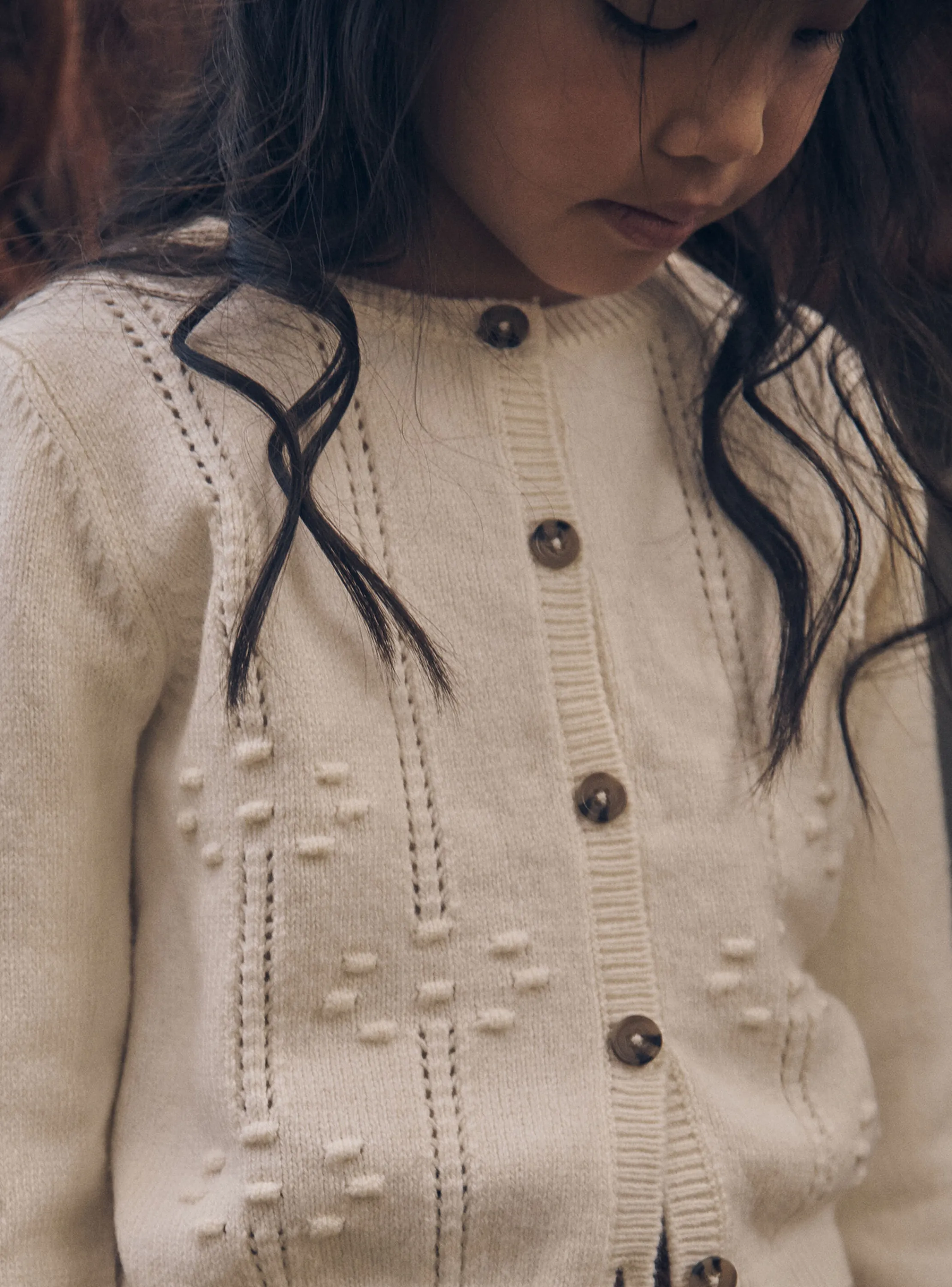 Best Sergent Major Ecru long-sleeved cardigan
