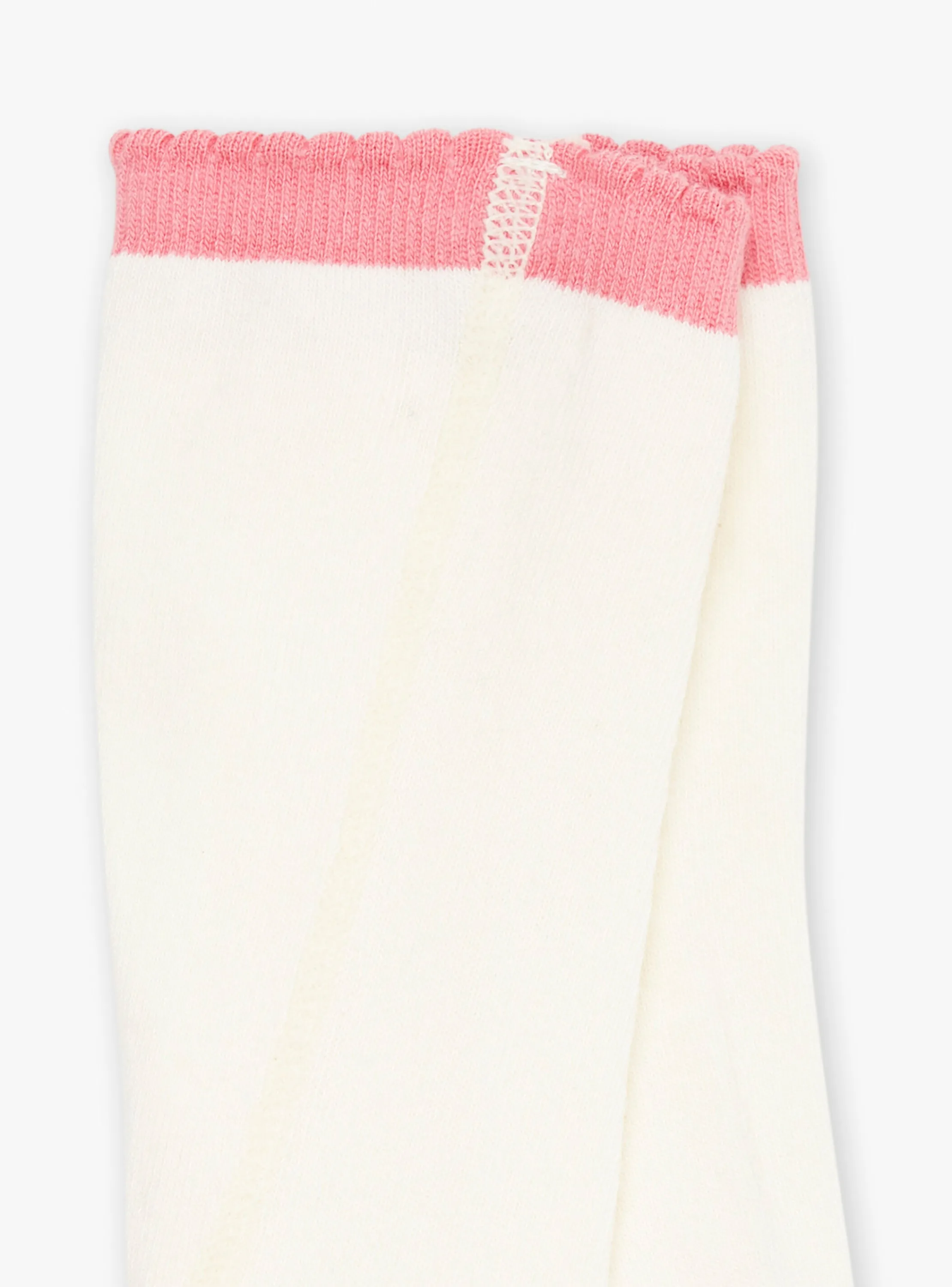 Discount Sergent Major Ecru tights with cat motif