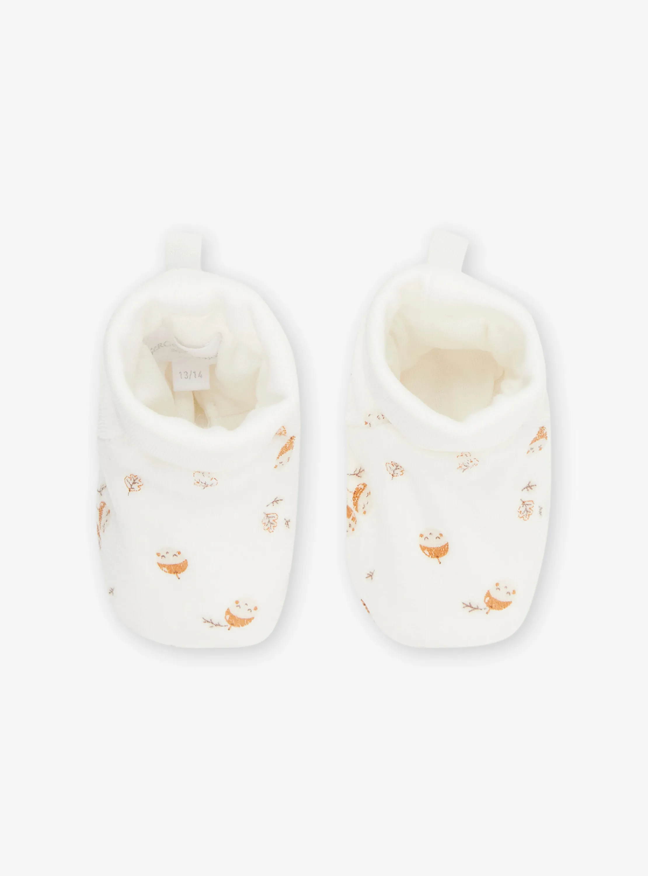 Sale Sergent Major Ecru velvet birth slippers