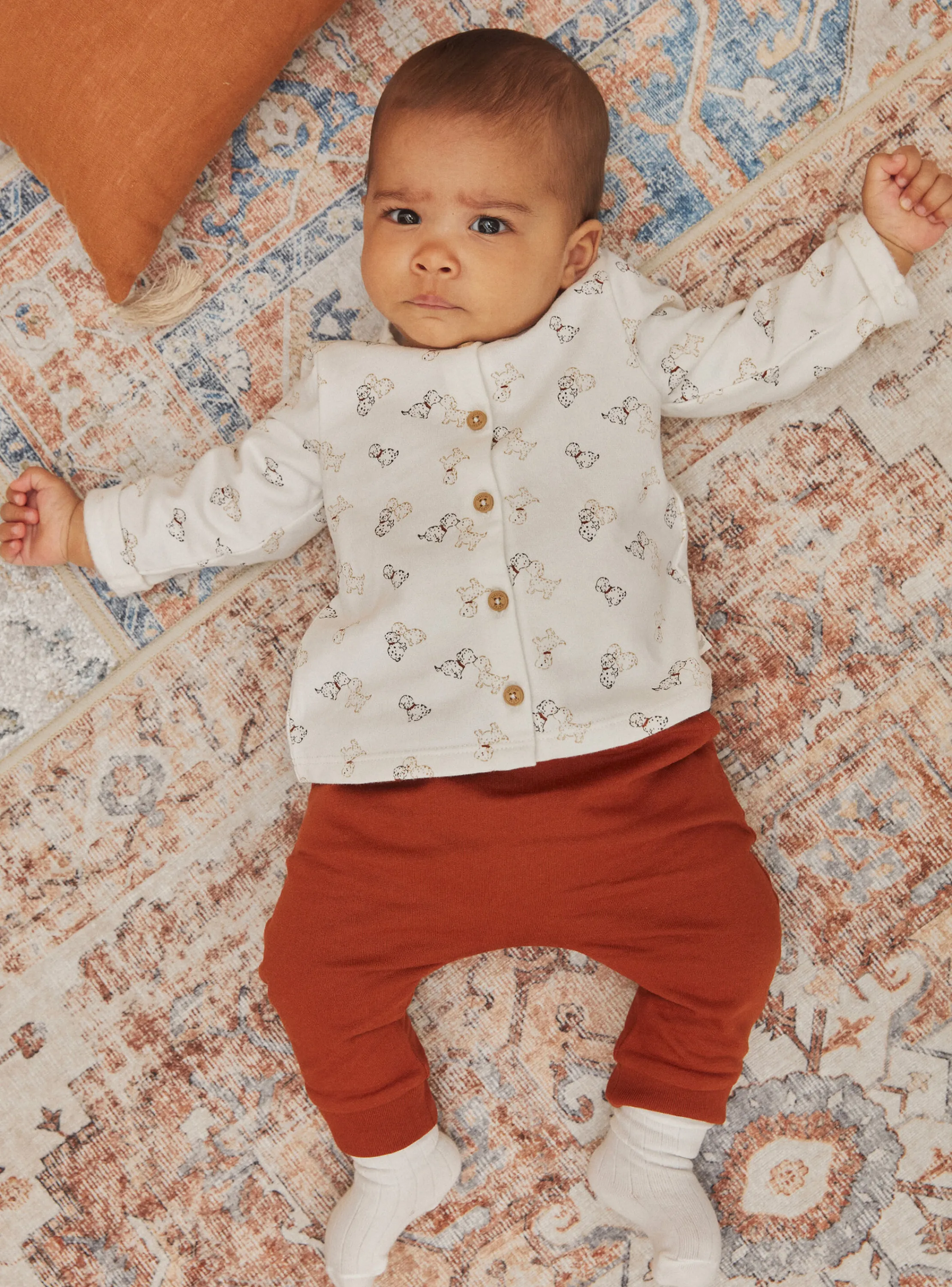 Sale Sergent Major Ecru velvet pyjamas with Dalmatian print