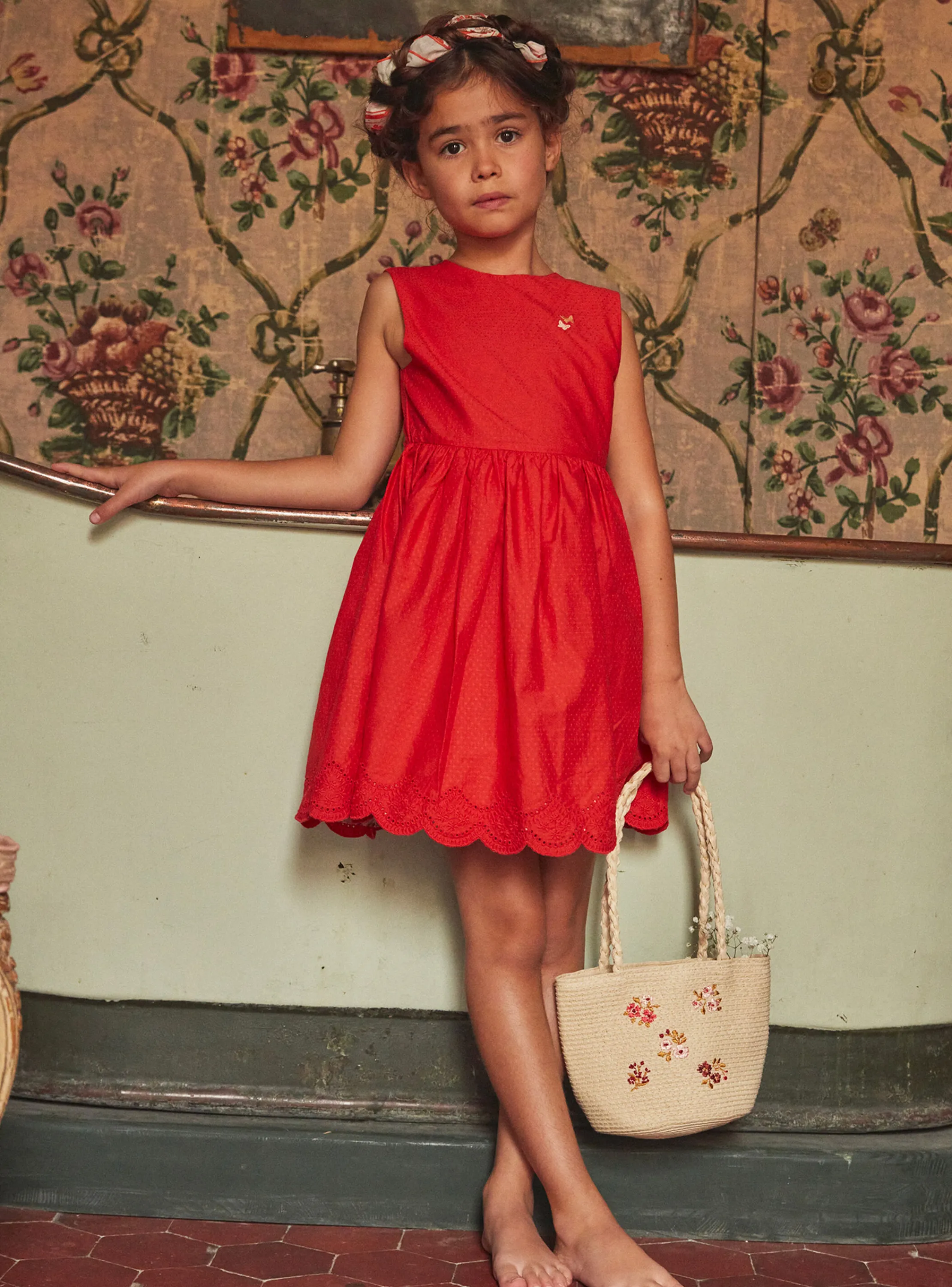 Best Sergent Major Embroidered straw bag
