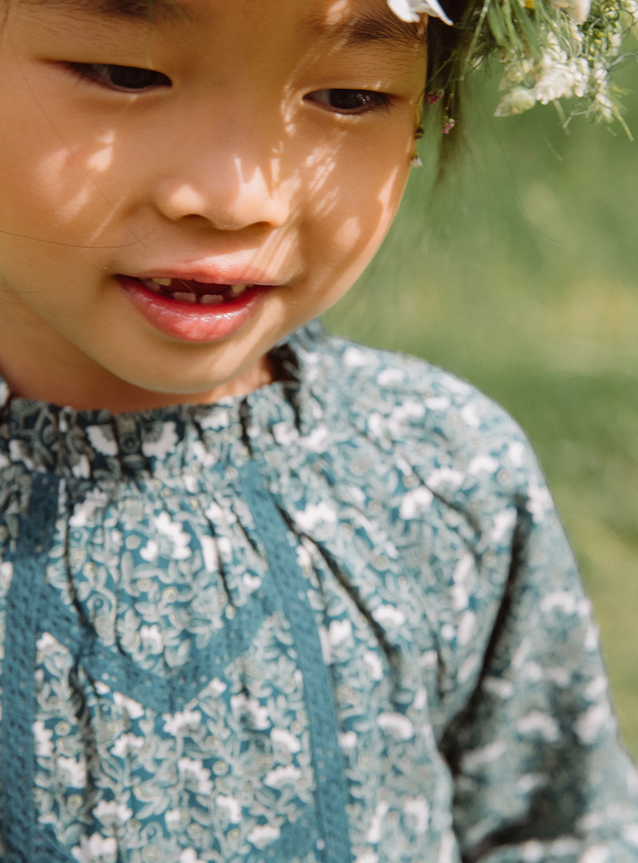 Sale Sergent Major Emerald green floral print dress