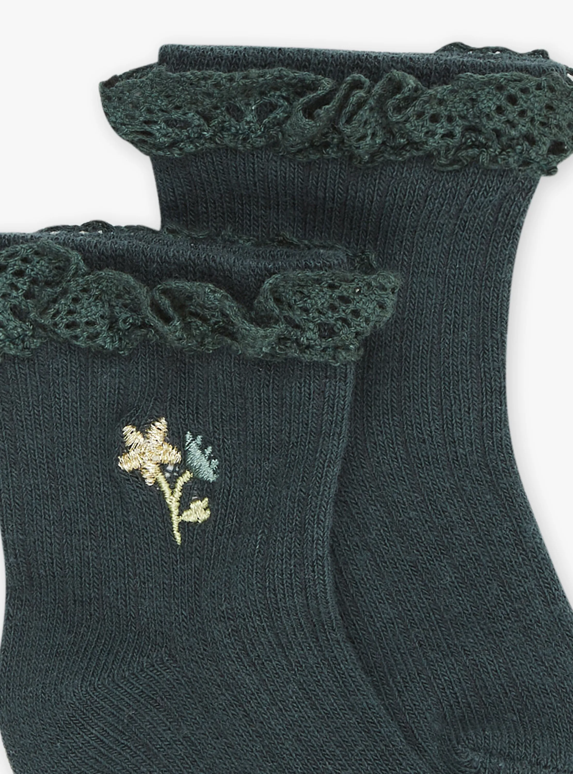 Sale Sergent Major Emerald green ribbed socks