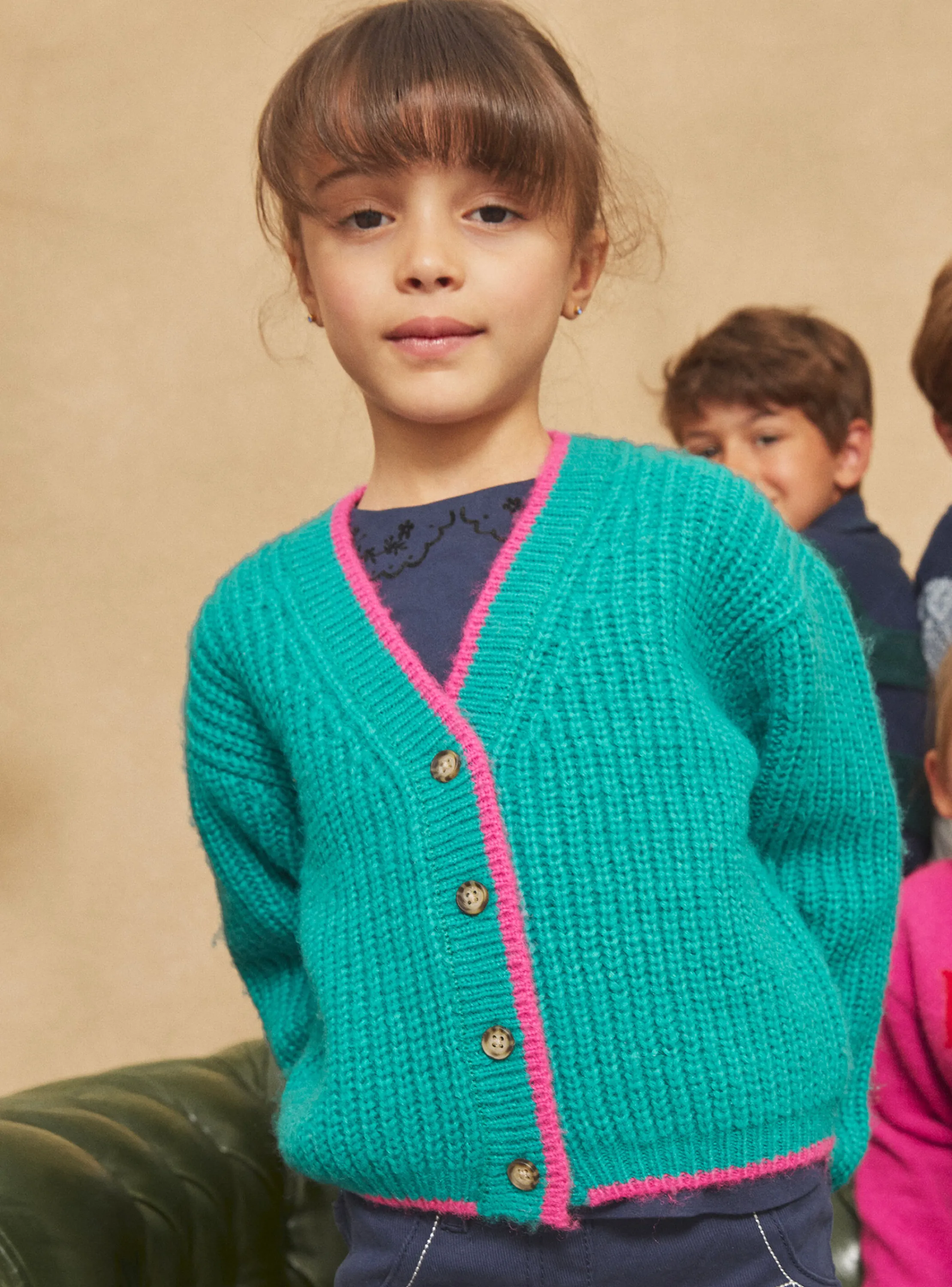 Sale Sergent Major Green ribbed cardigan