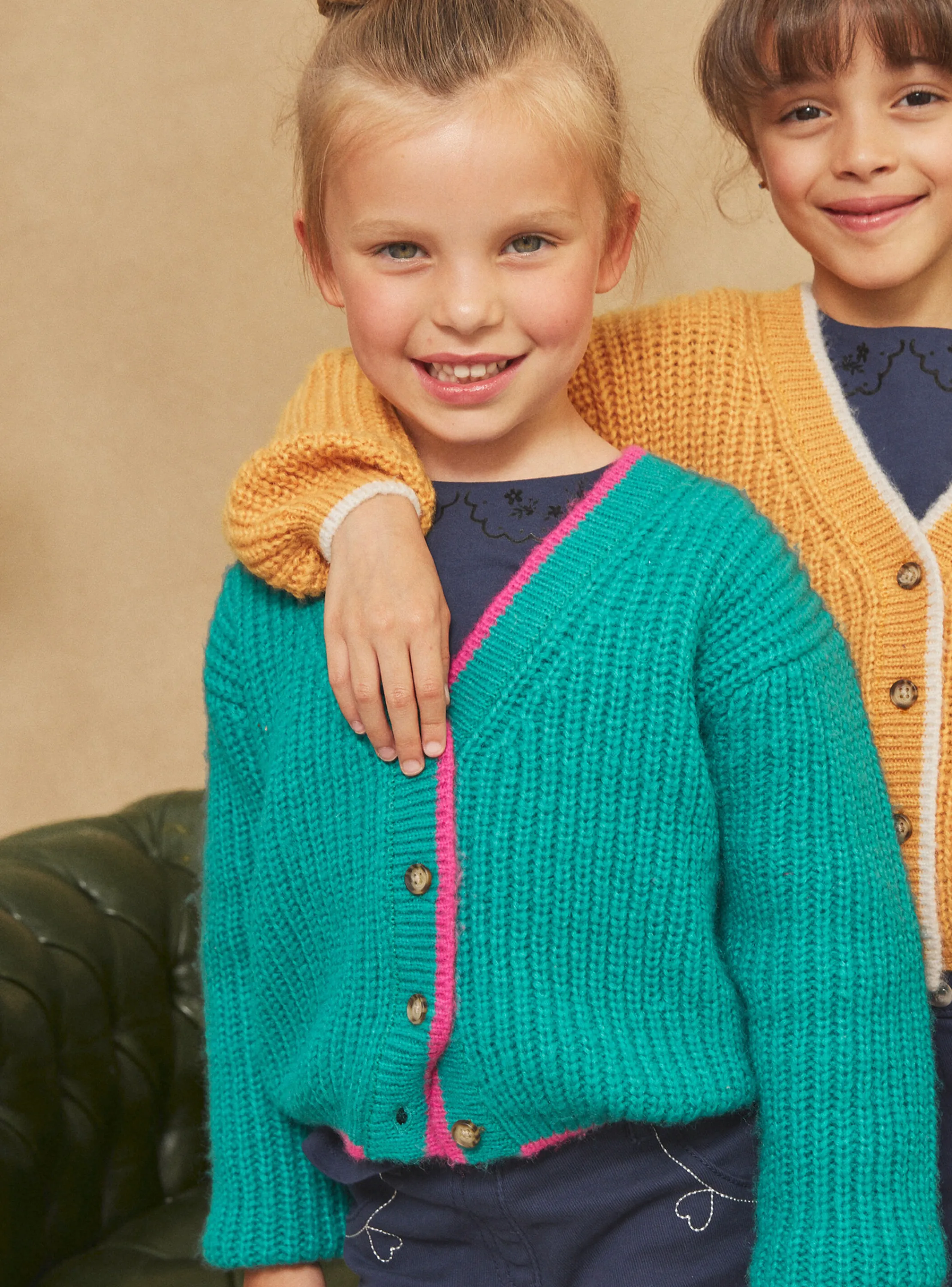 Sale Sergent Major Green ribbed cardigan