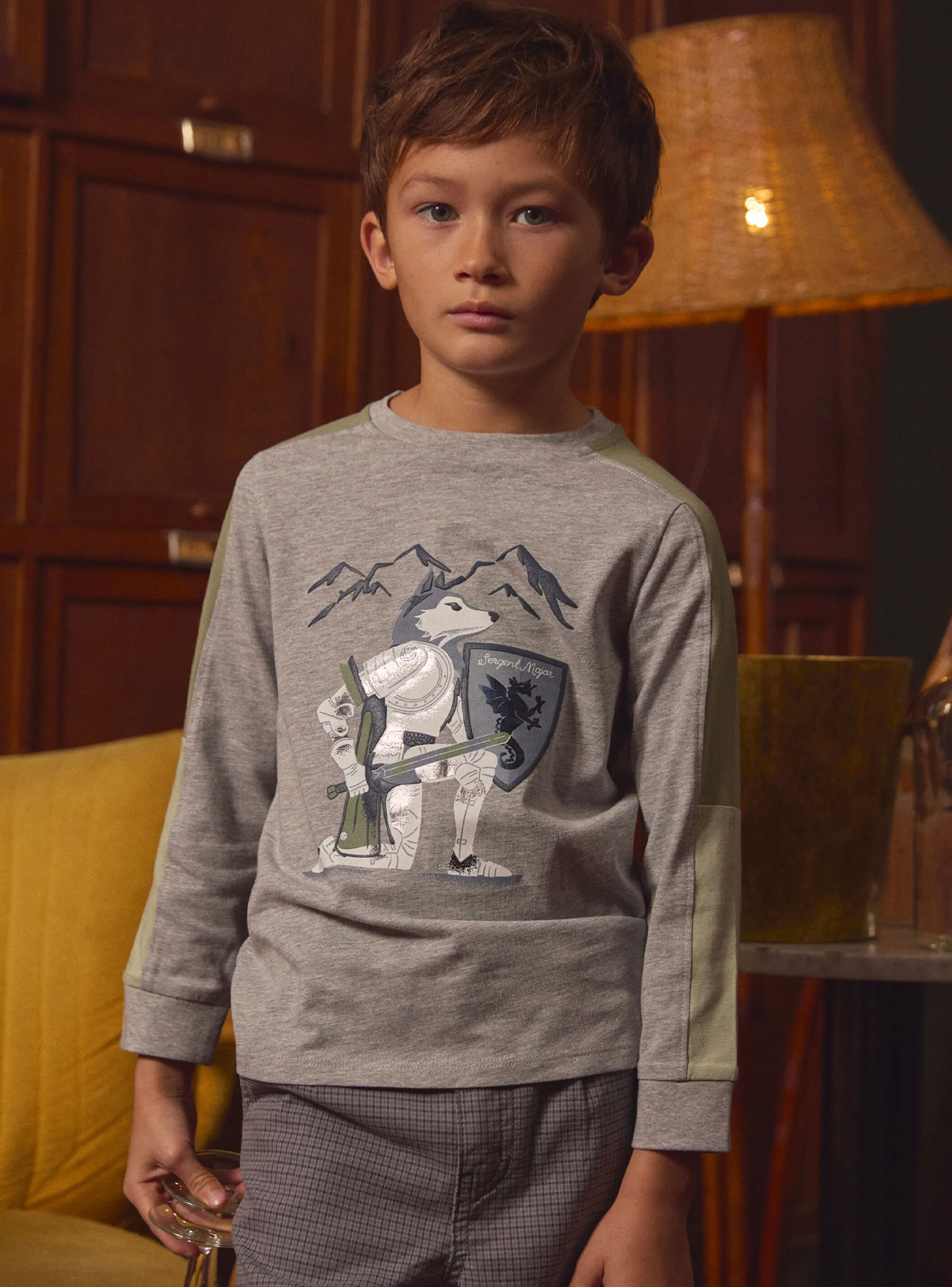 Cheap Sergent Major Grey TEE SHIRT LS
