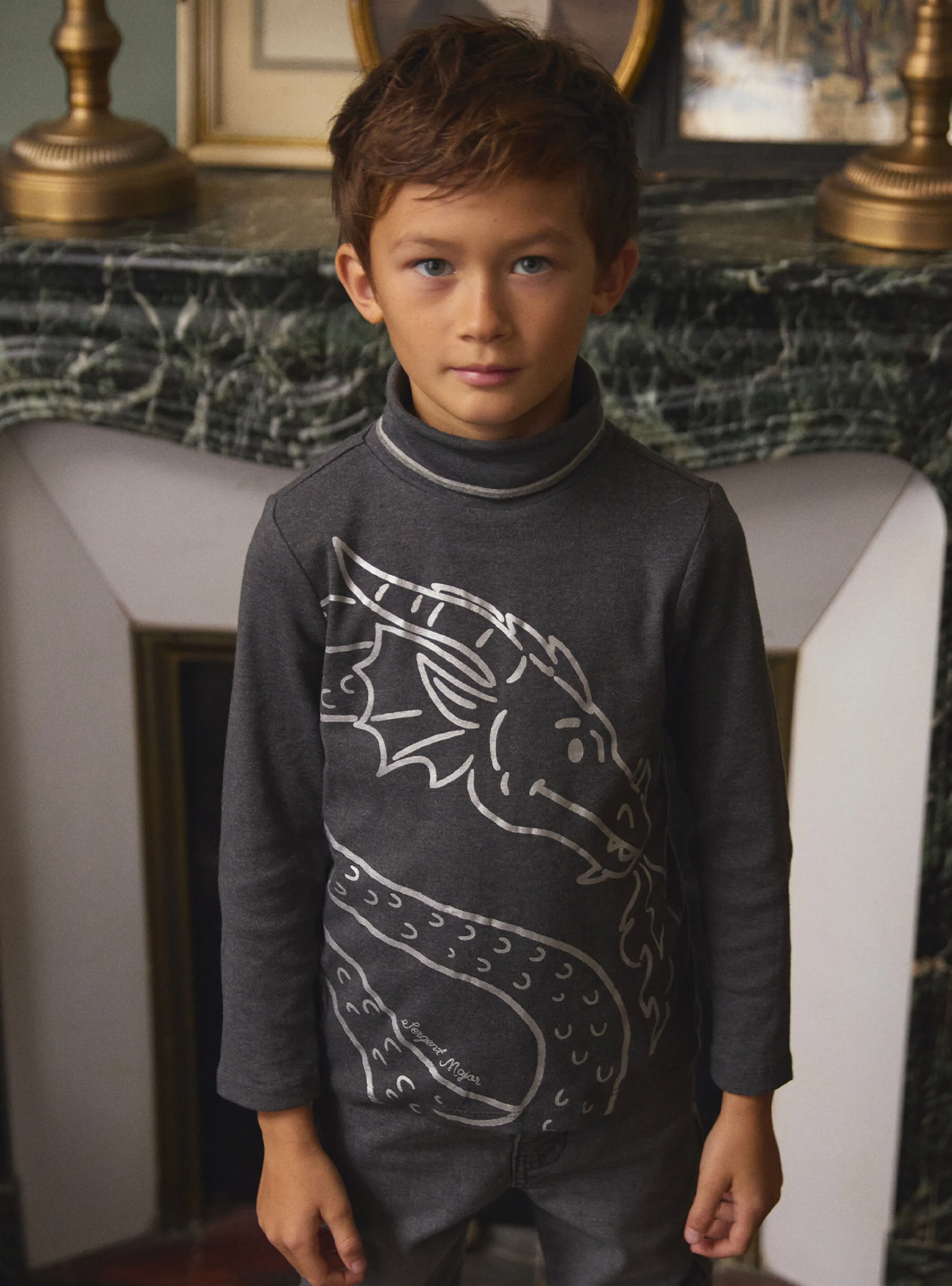 Flash Sale Sergent Major Grey TURTLE NECK