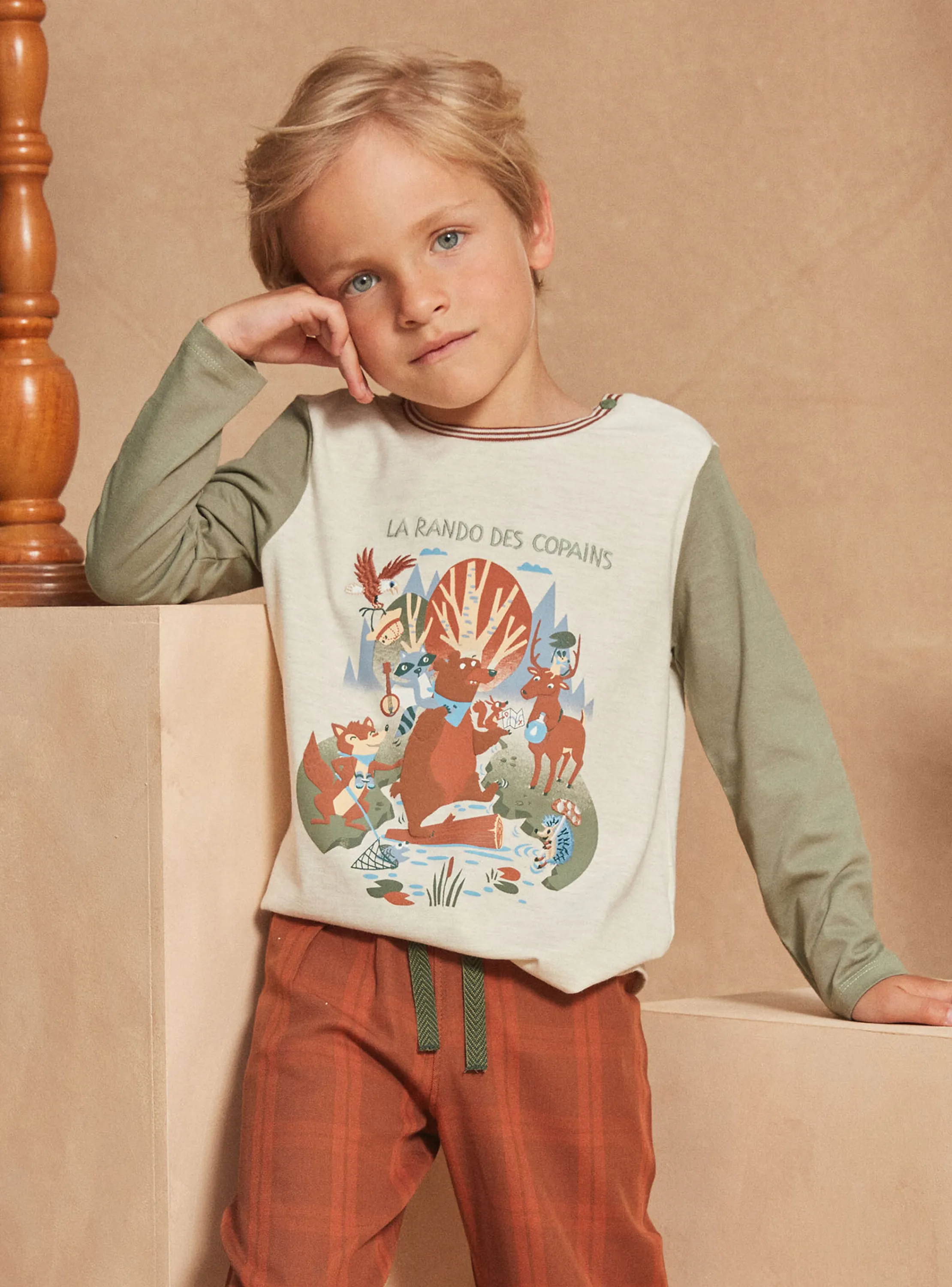Outlet Sergent Major Hazelnut pyjamas in jersey and flannel