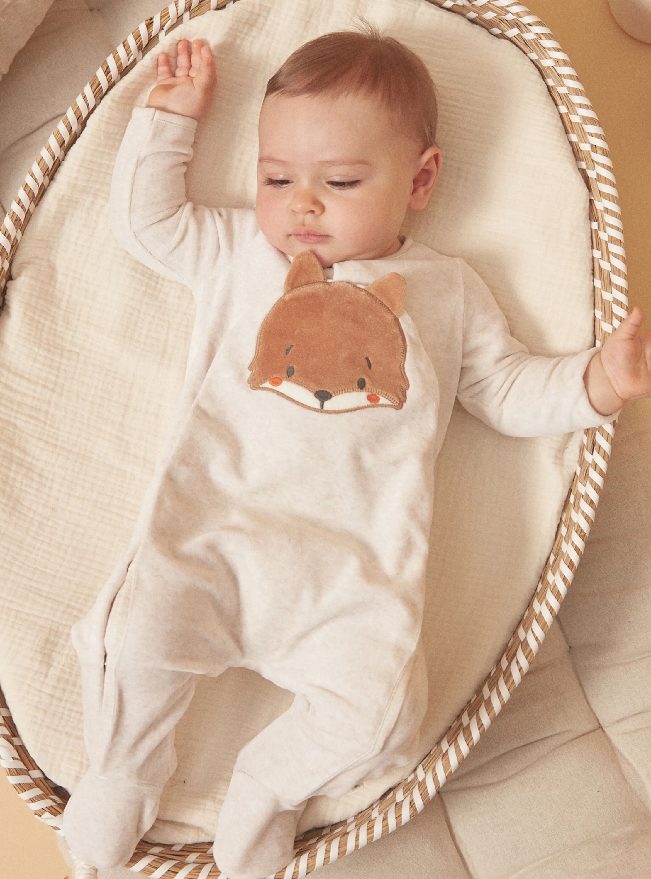 Shop Sergent Major Heather beige BABYGROW