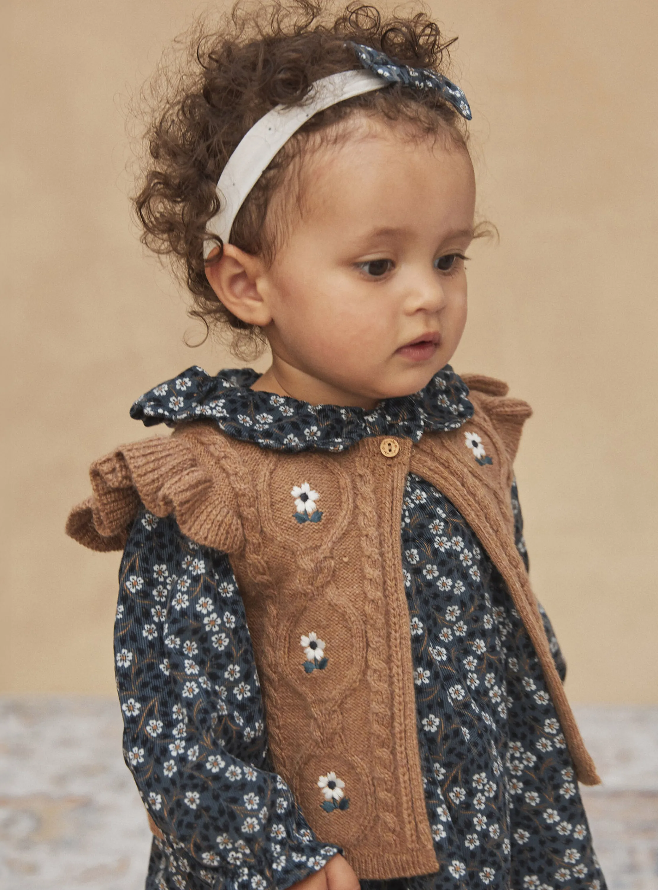 Flash Sale Sergent Major Heather brown CARDIGAN WHITHOUT SLEEVES