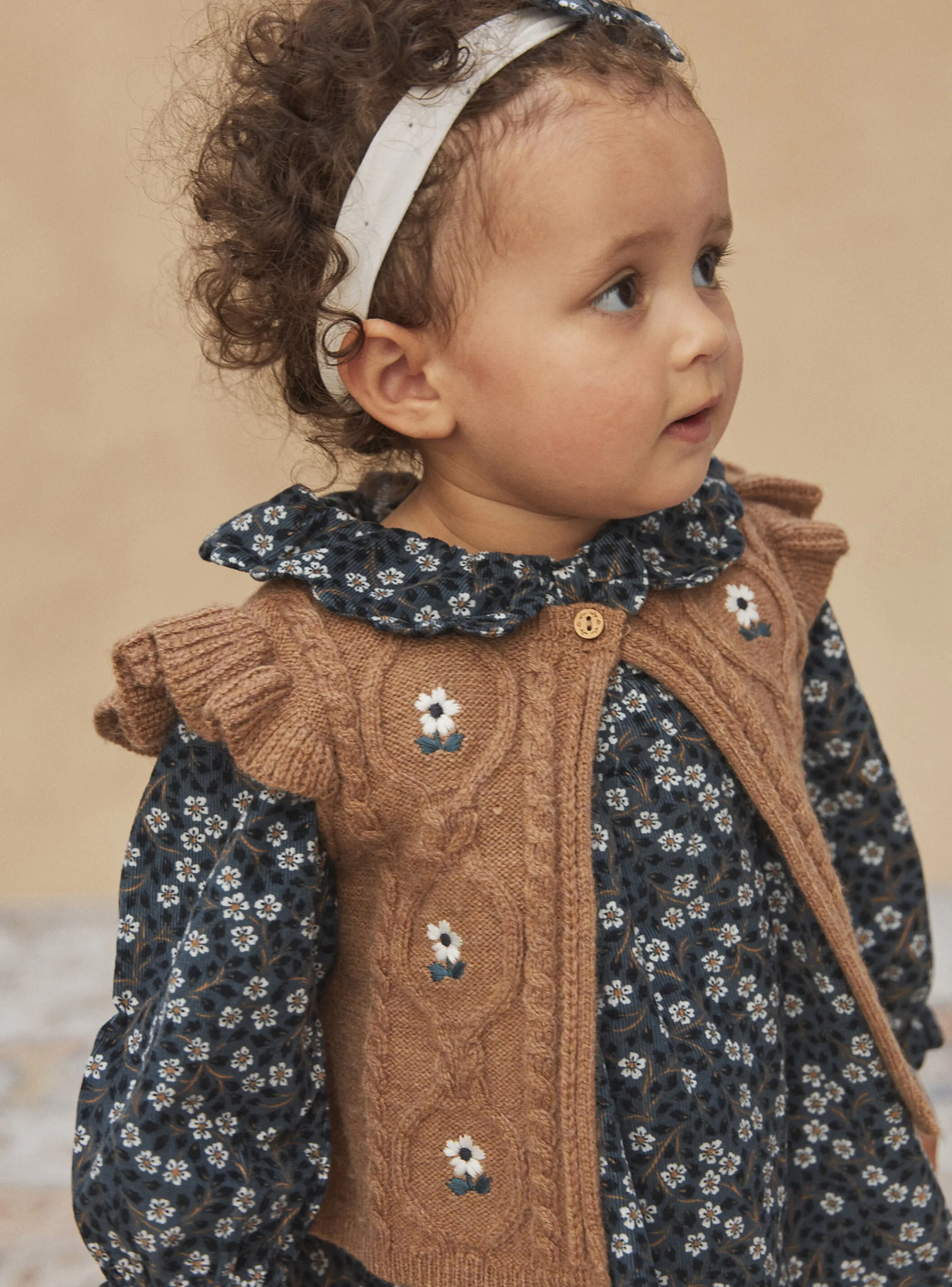 Flash Sale Sergent Major Heather brown CARDIGAN WHITHOUT SLEEVES