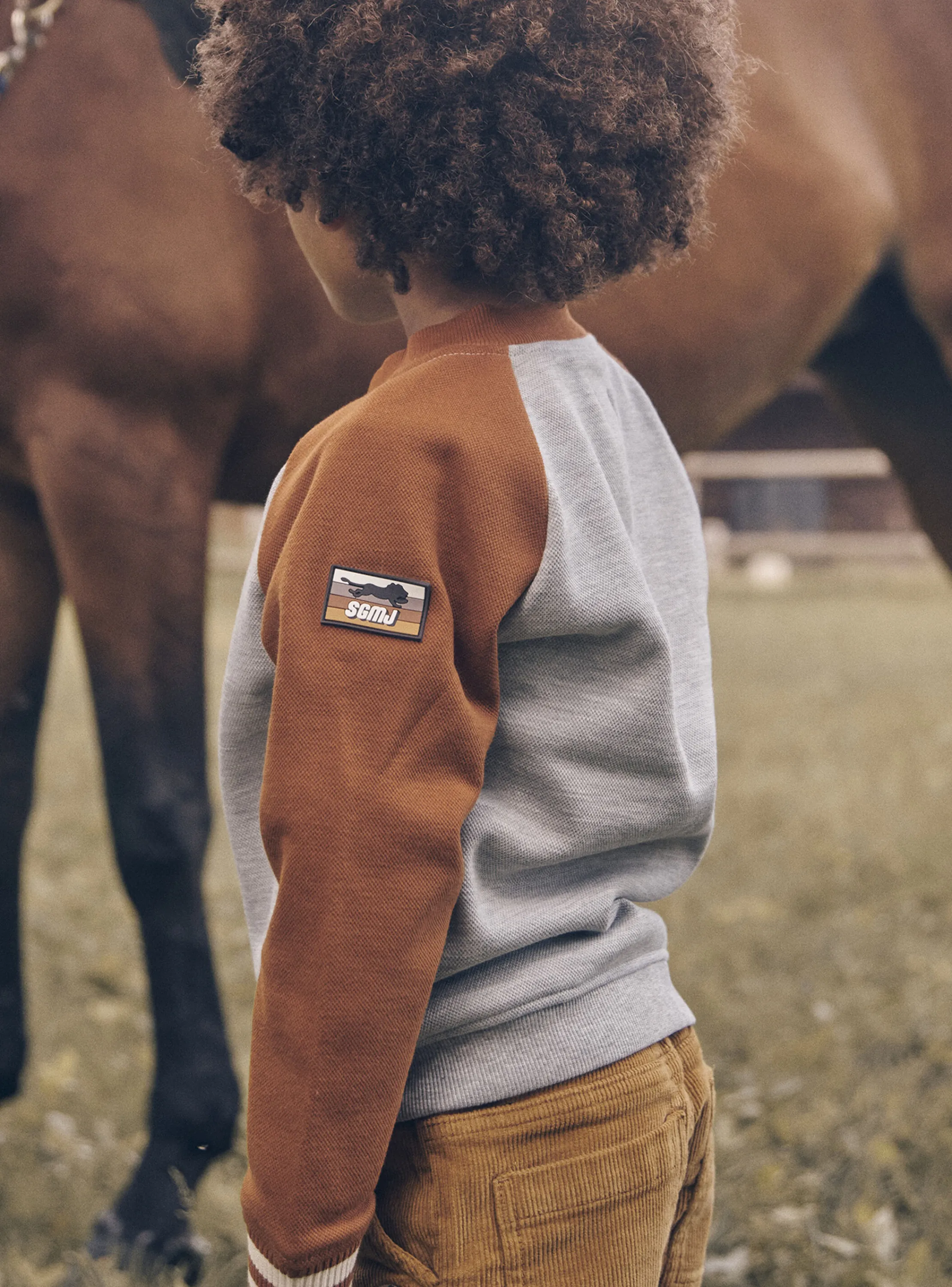 New Sergent Major Heather grey KIDS CARDIGAN