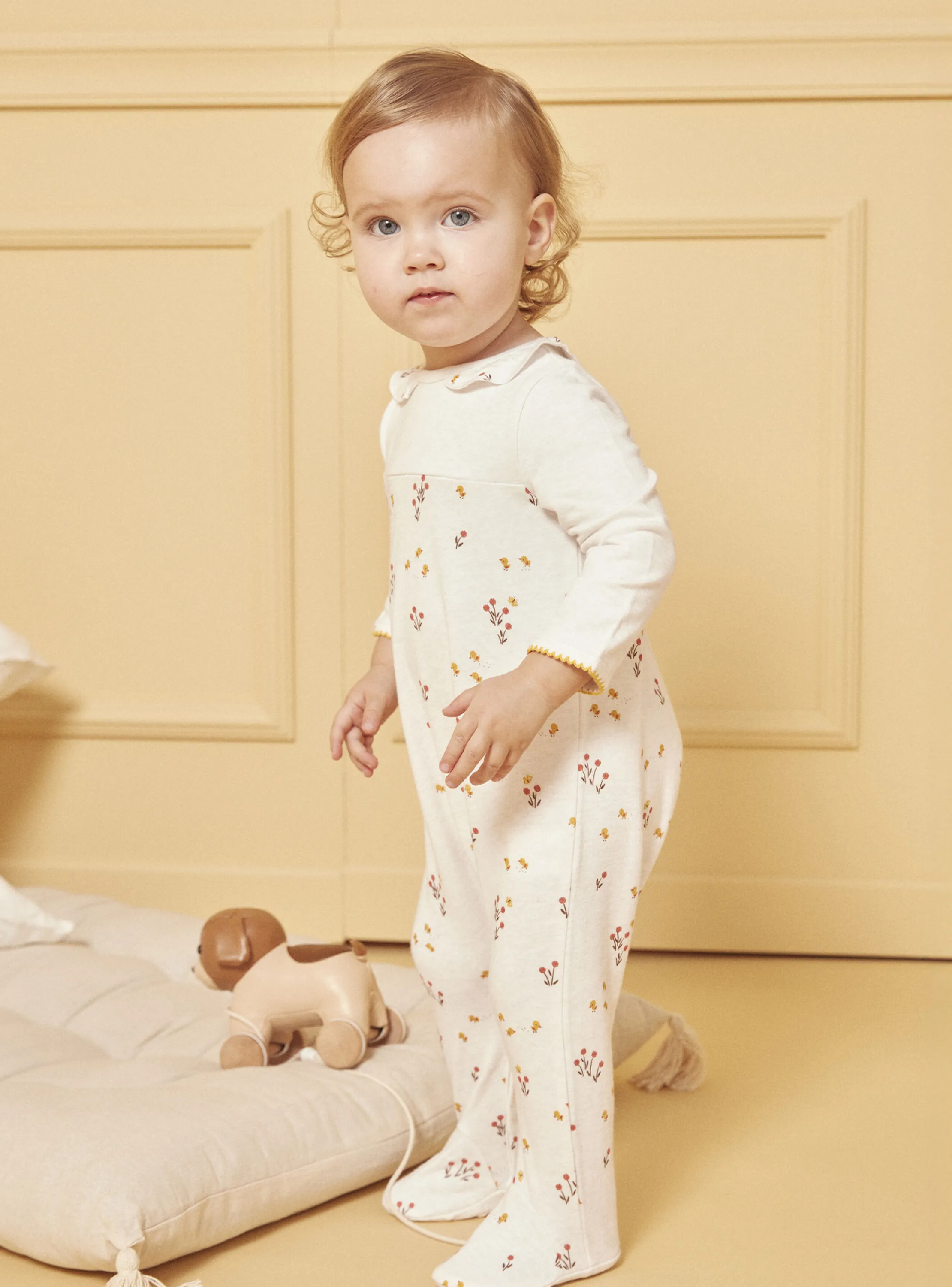 Shop Sergent Major Heathered off white BABYGROW