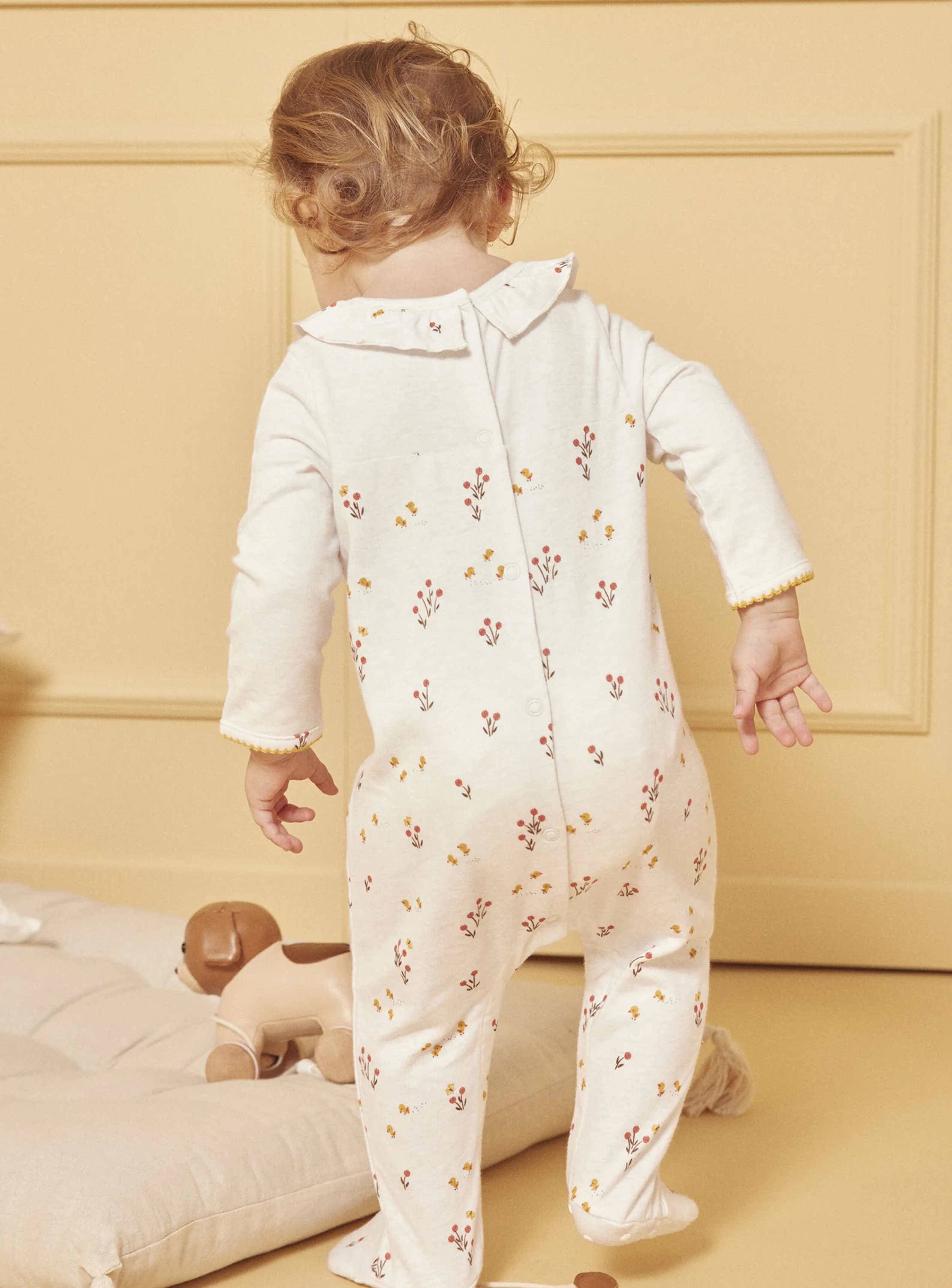 Shop Sergent Major Heathered off white BABYGROW