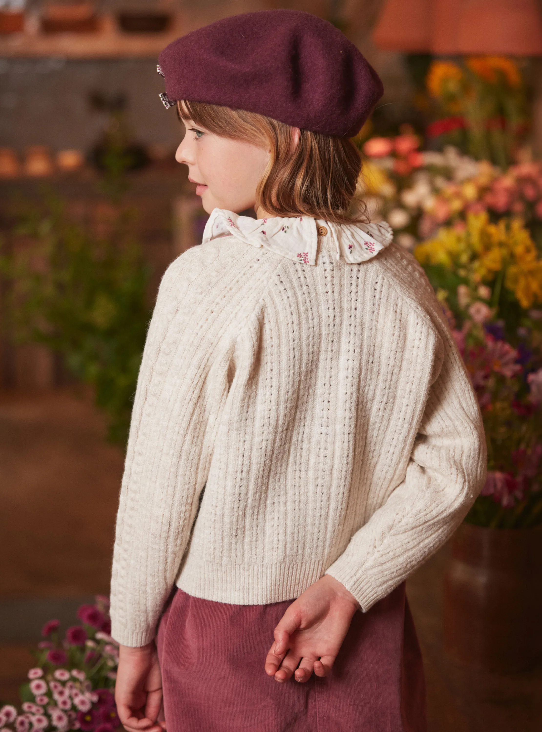 Cheap Sergent Major Heathered off white CARDIGAN