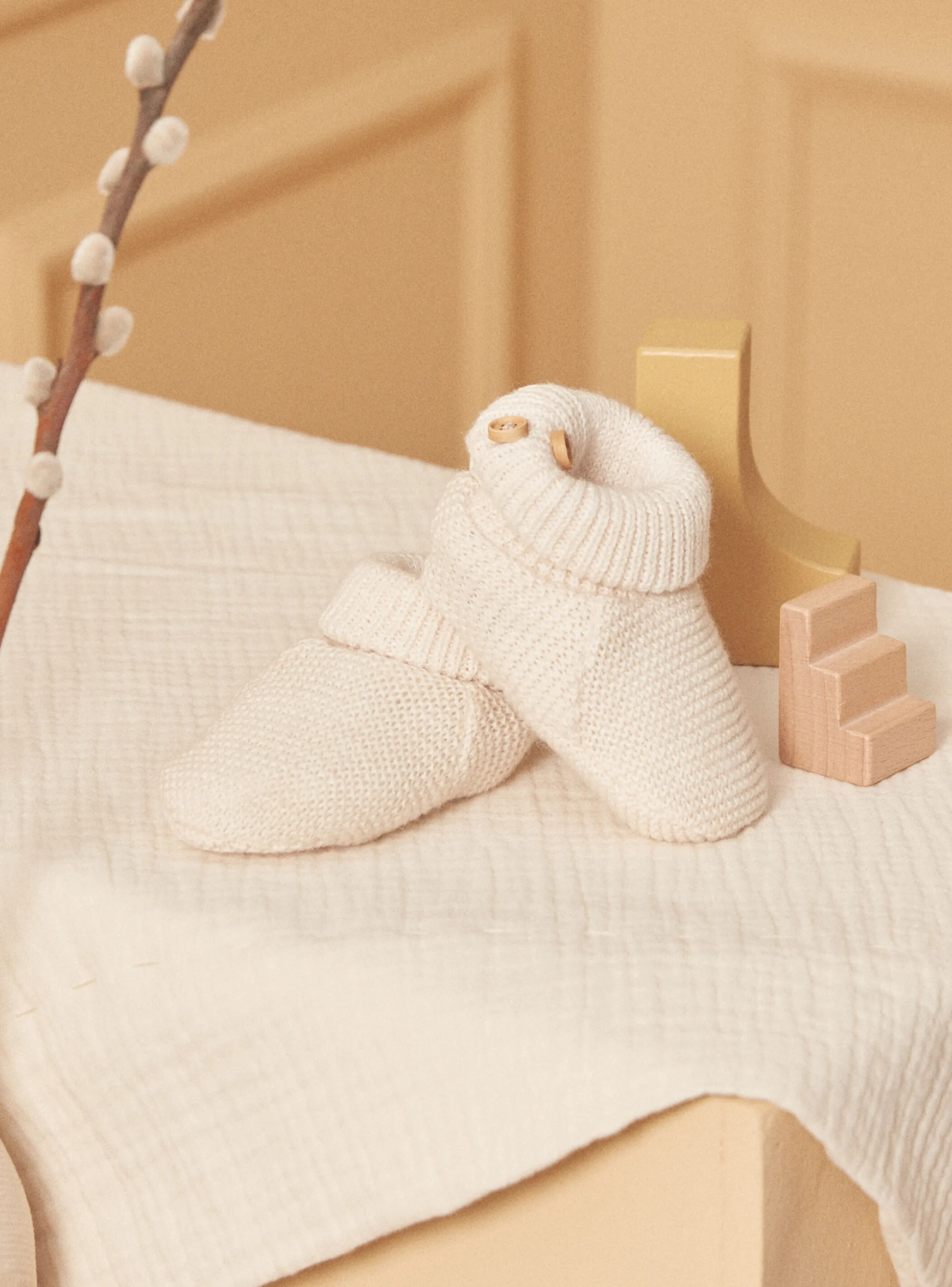 Fashion Sergent Major Heathered off white SLIPPERS